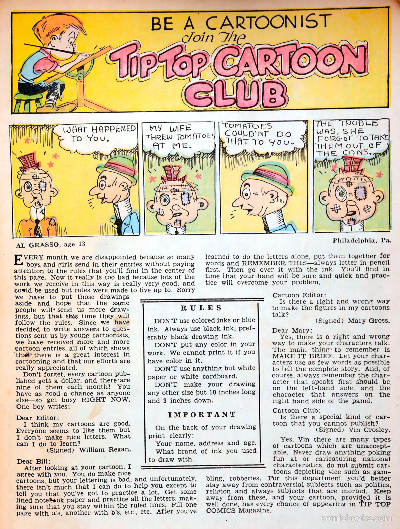 Tip Topper Comics #17 (1952) — page 47 of 56