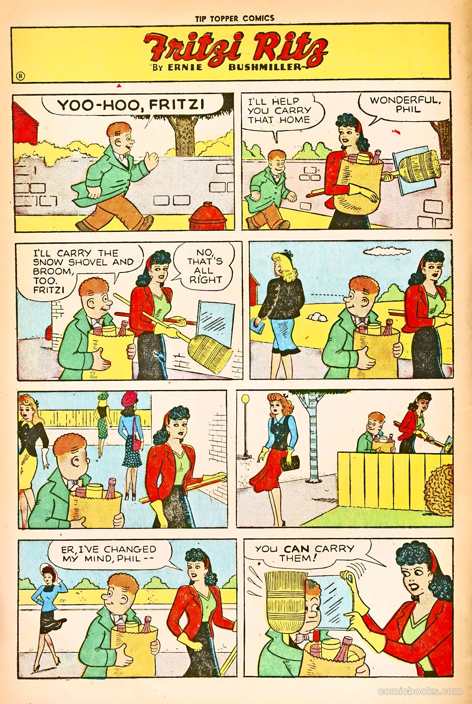 Tip Topper Comics #19 (1952) — page 4 of 28