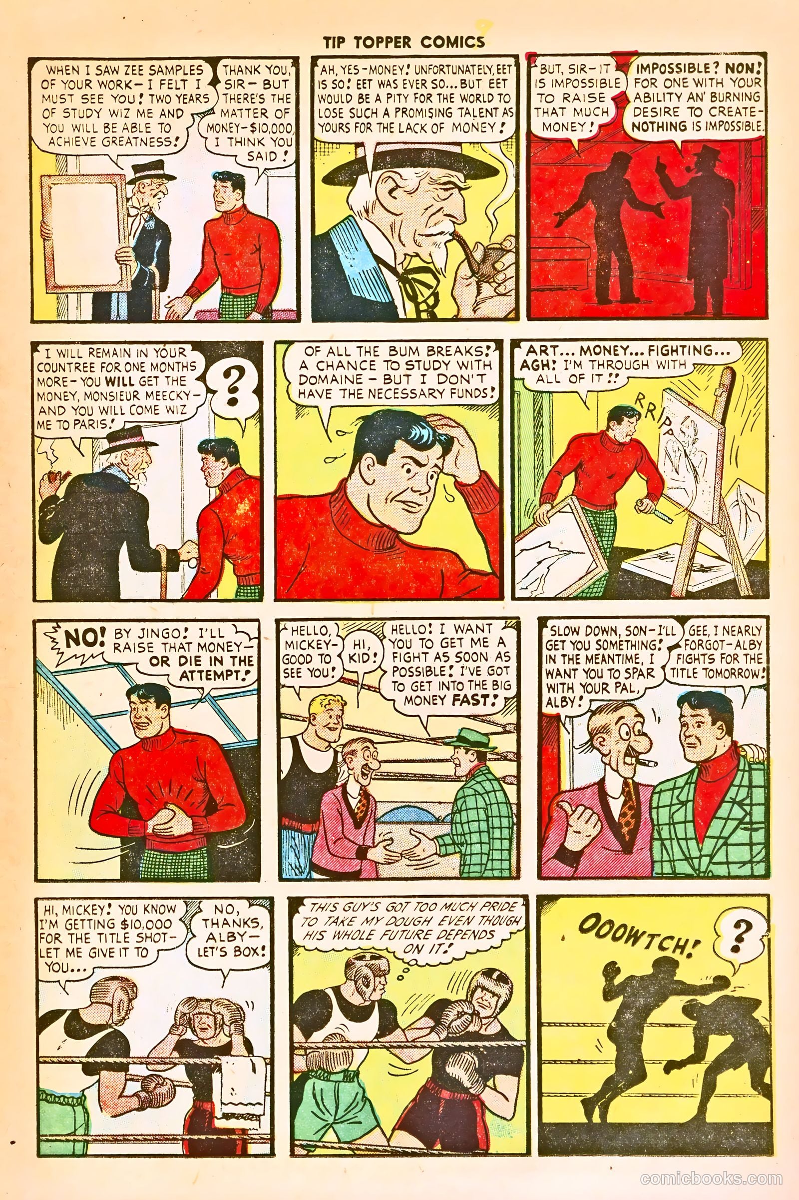 Tip Topper Comics #19 (1952) — page 9 of 28