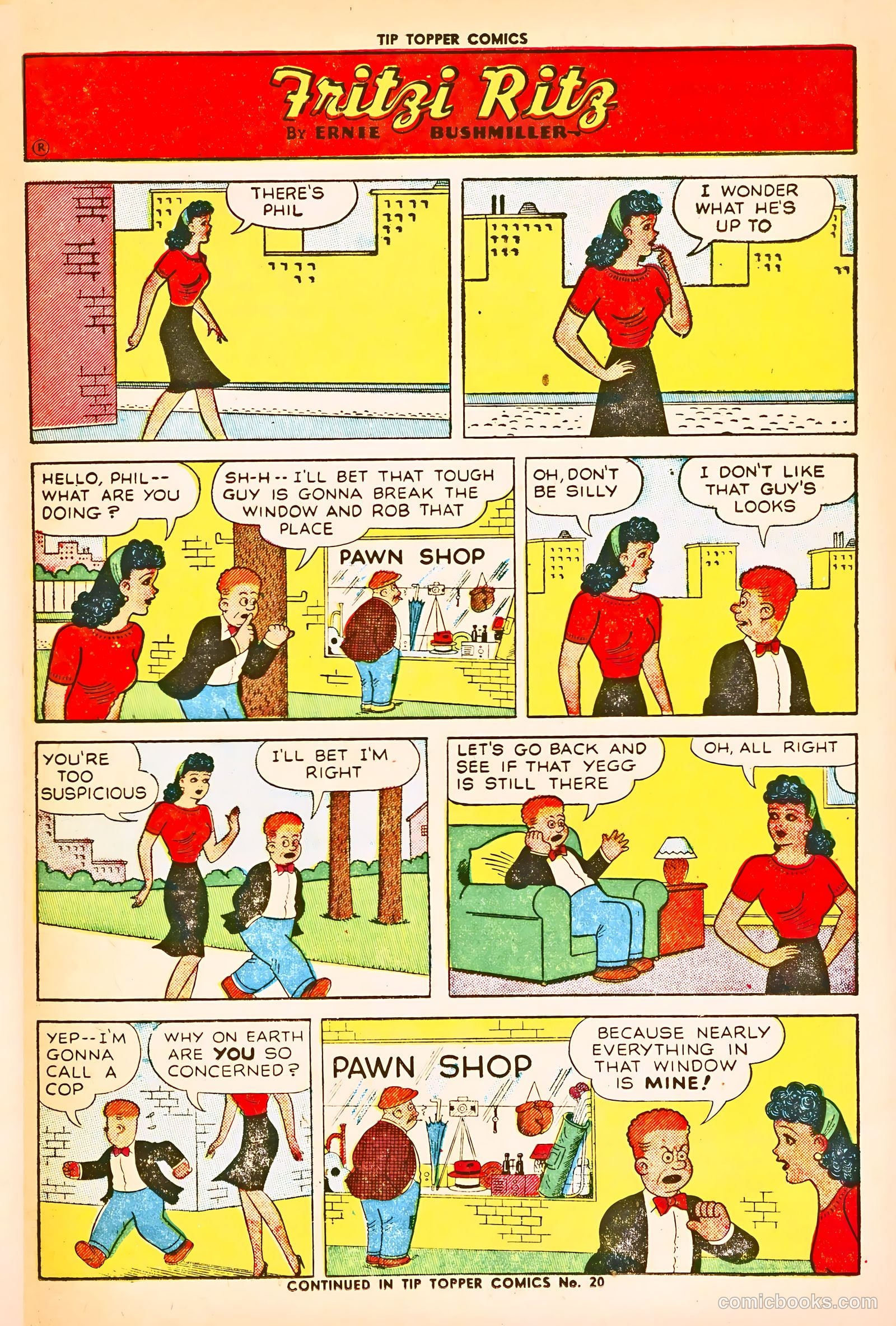 Tip Topper Comics #19 (1952) — page 21 of 28