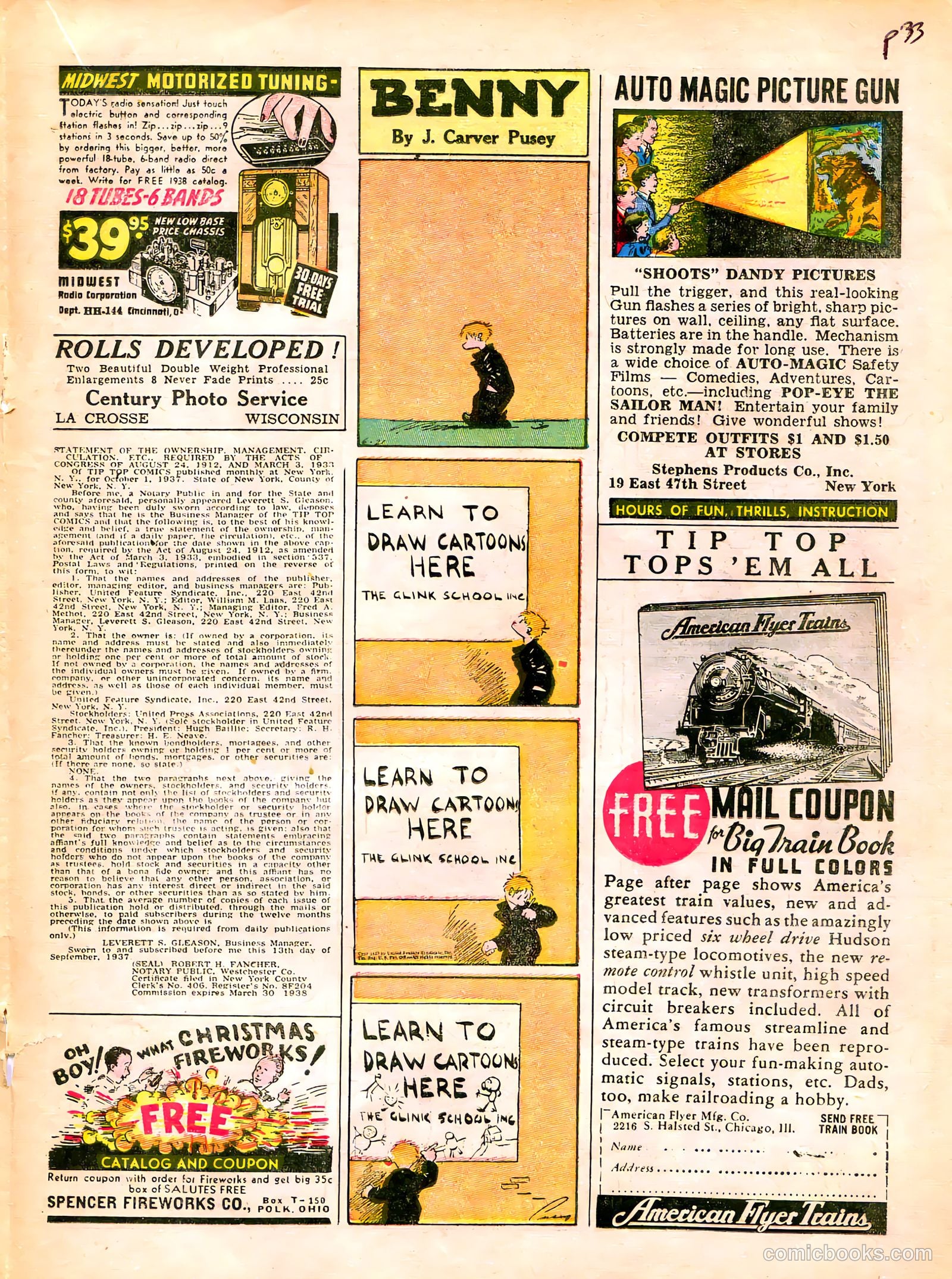 Tip Topper Comics #20 (1952) — page 27 of 53