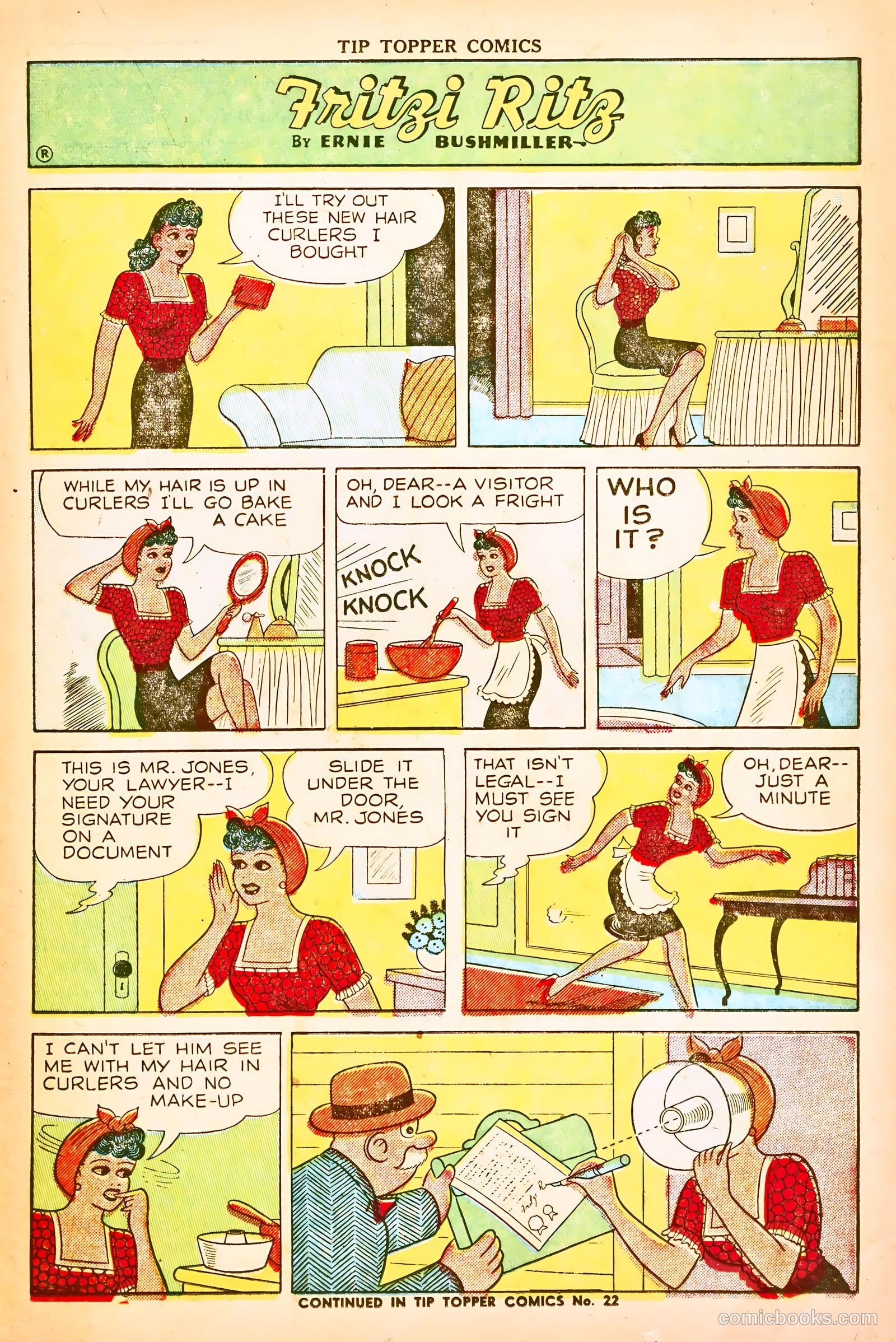 Tip Topper Comics #21 (1953) — page 21 of 27