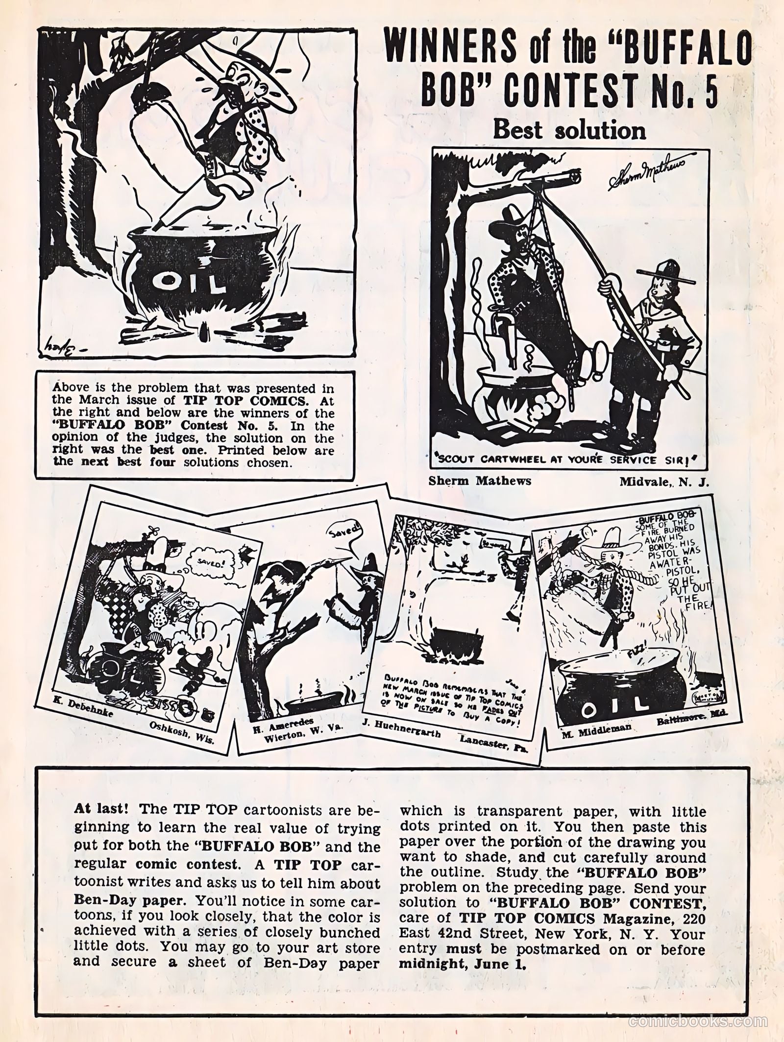 Tip Topper Comics #26 (1953) — page 53 of 58