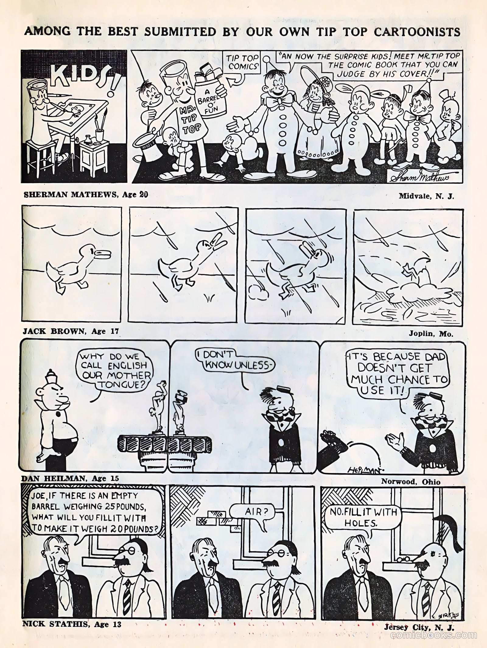 Tip Topper Comics #26 (1953) — page 54 of 58