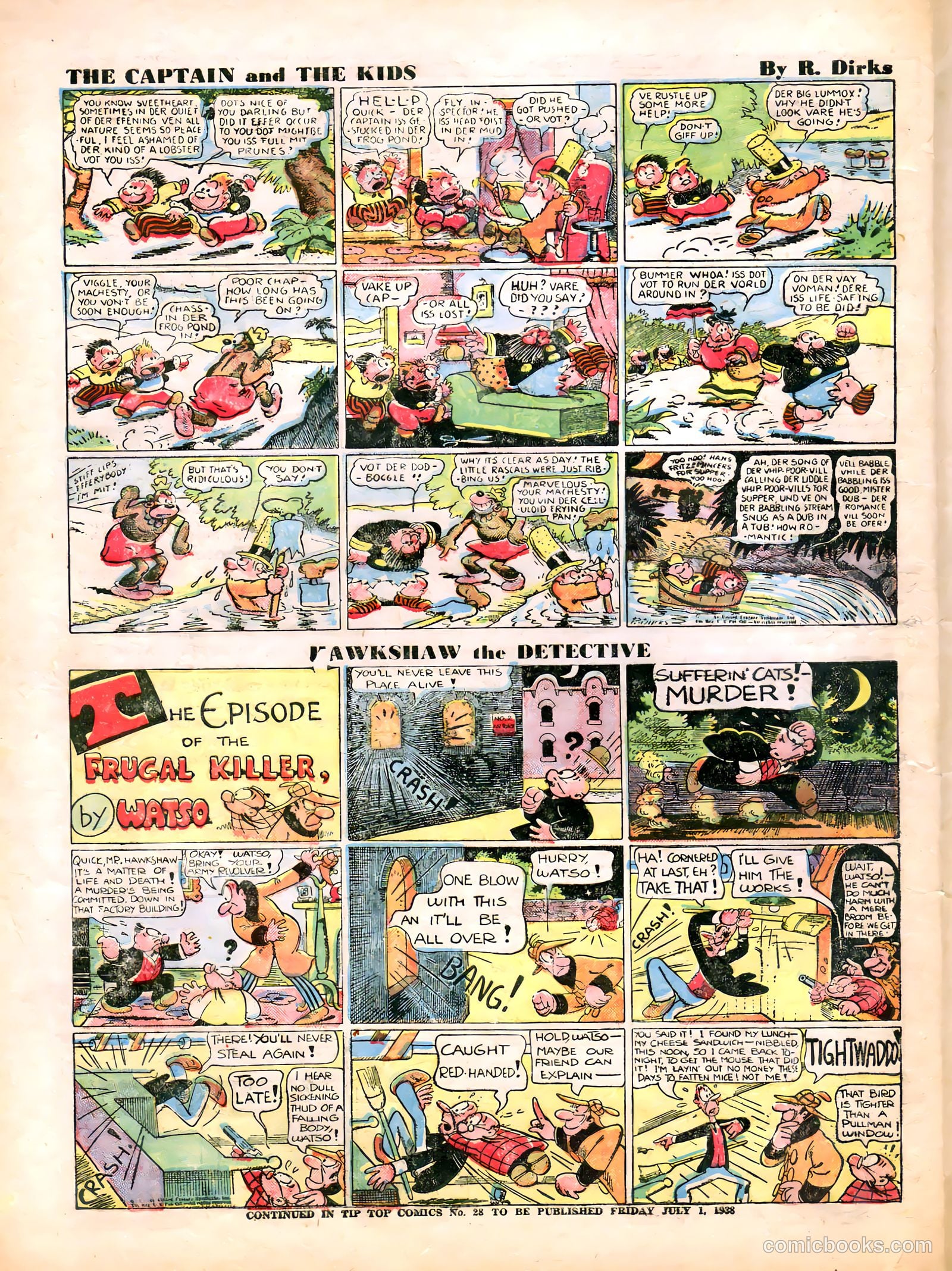 Tip Topper Comics #27 (1954) — page 9 of 53