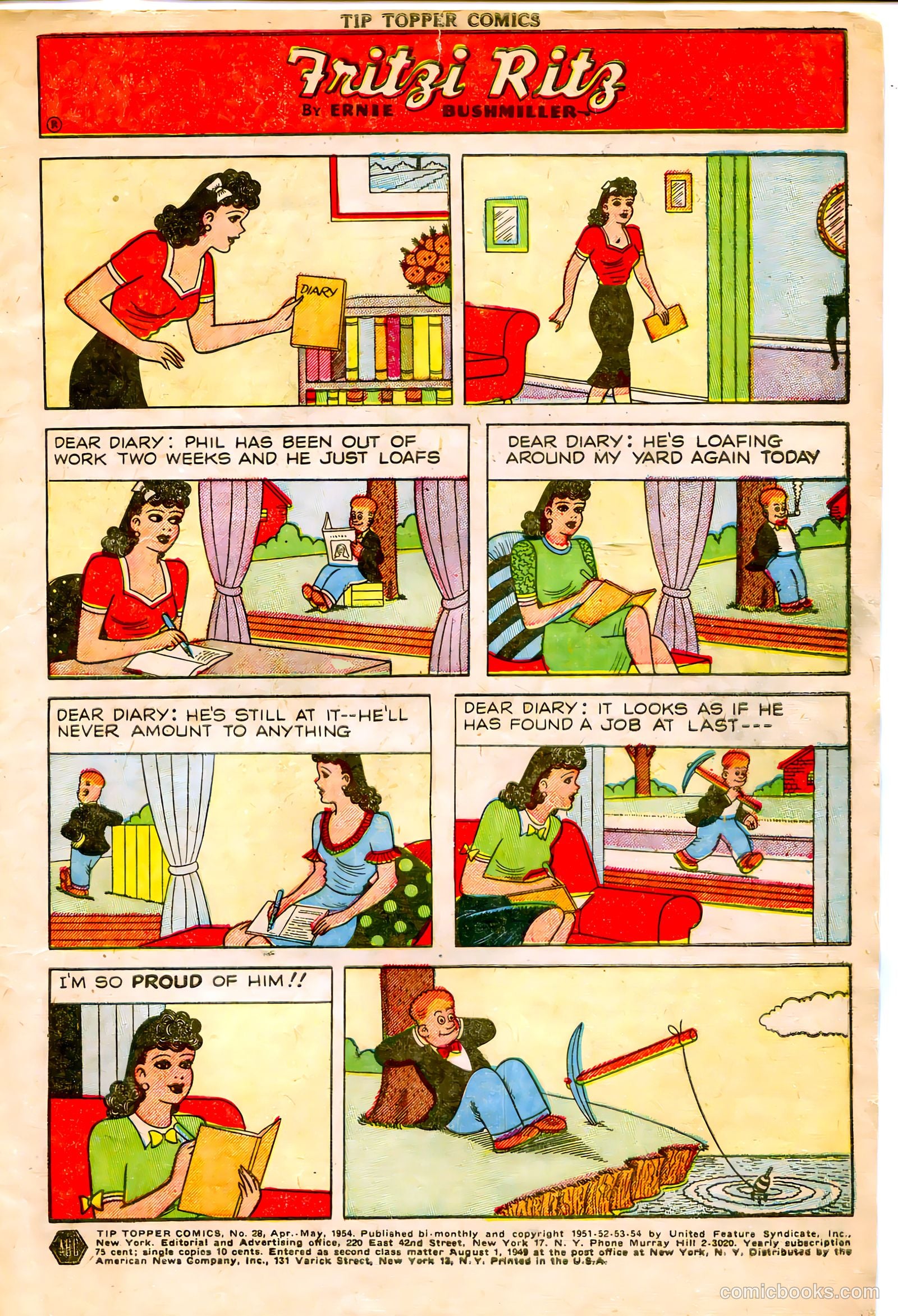 Tip Topper Comics #28 (1954) — page 3 of 27