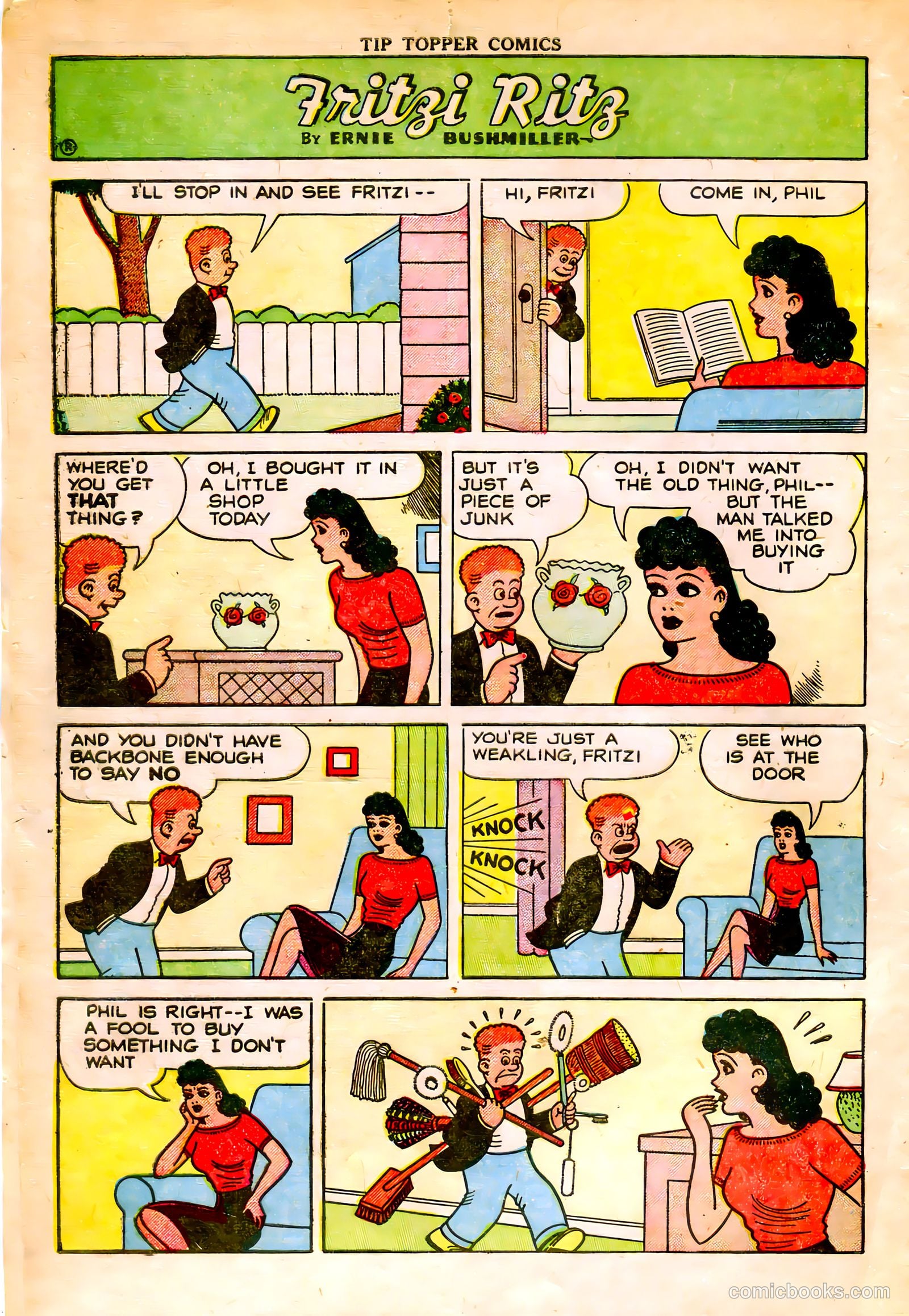 Tip Topper Comics #28 (1954) — page 6 of 27