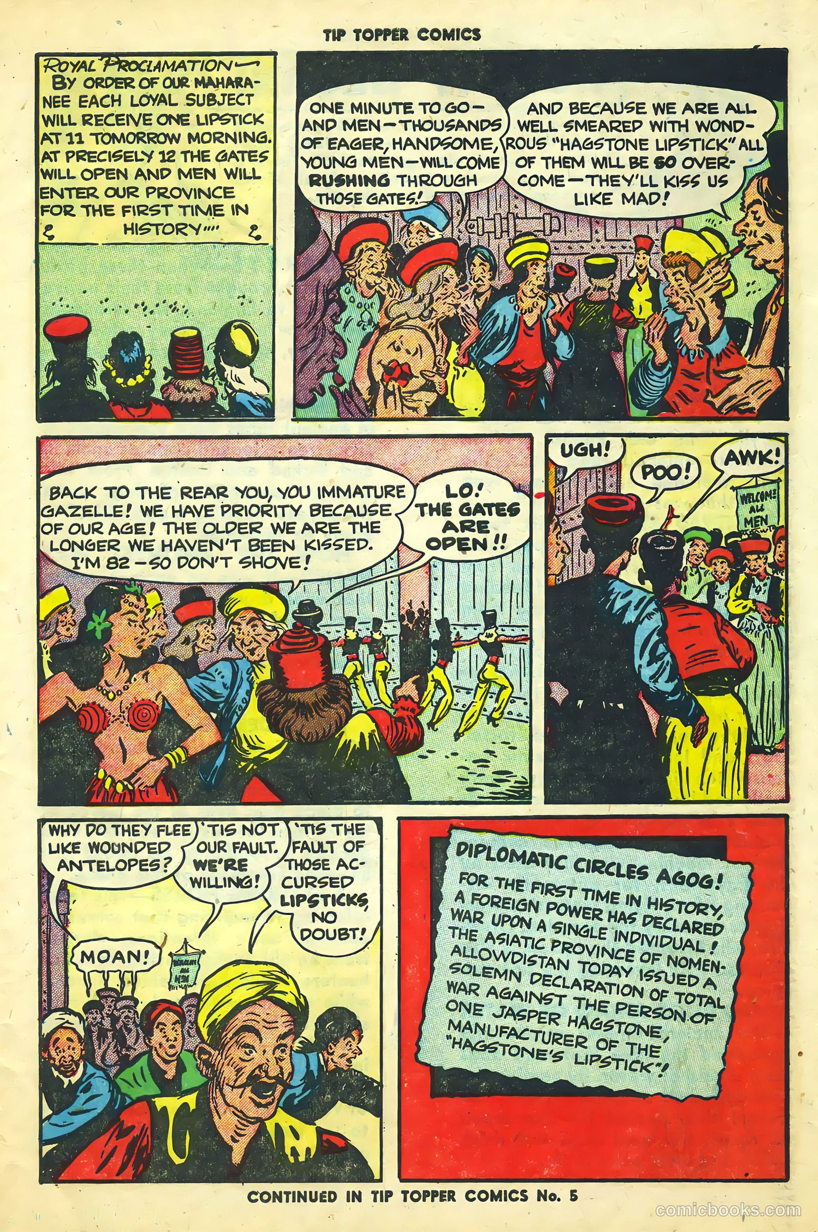 Tip Topper Comics #4 (1950) — page 34 of 45