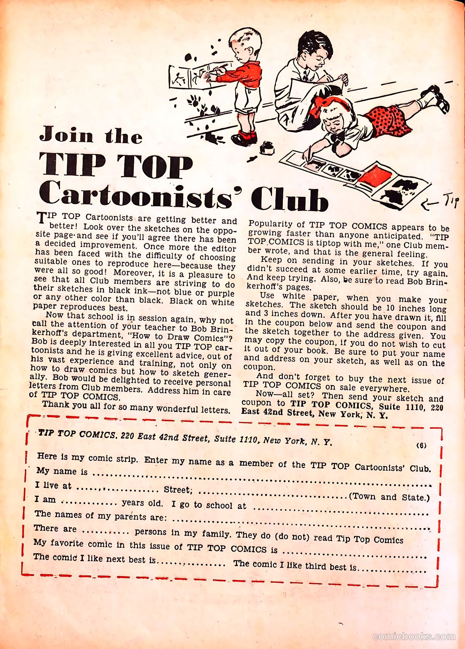 Tip Topper Comics #6 (1950) — page 57 of 61