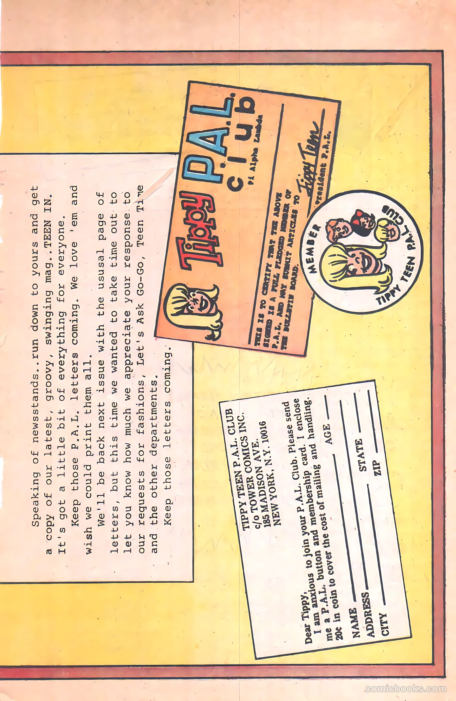 Tippy's Friends Go-Go and Animal #10 (1968) — page 38 of 49