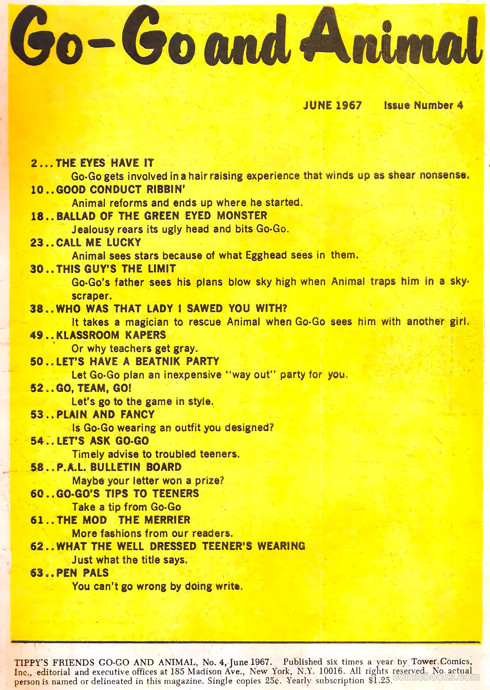 Tippy's Friends Go-Go and Animal #4 (1967) — page 3 of 68