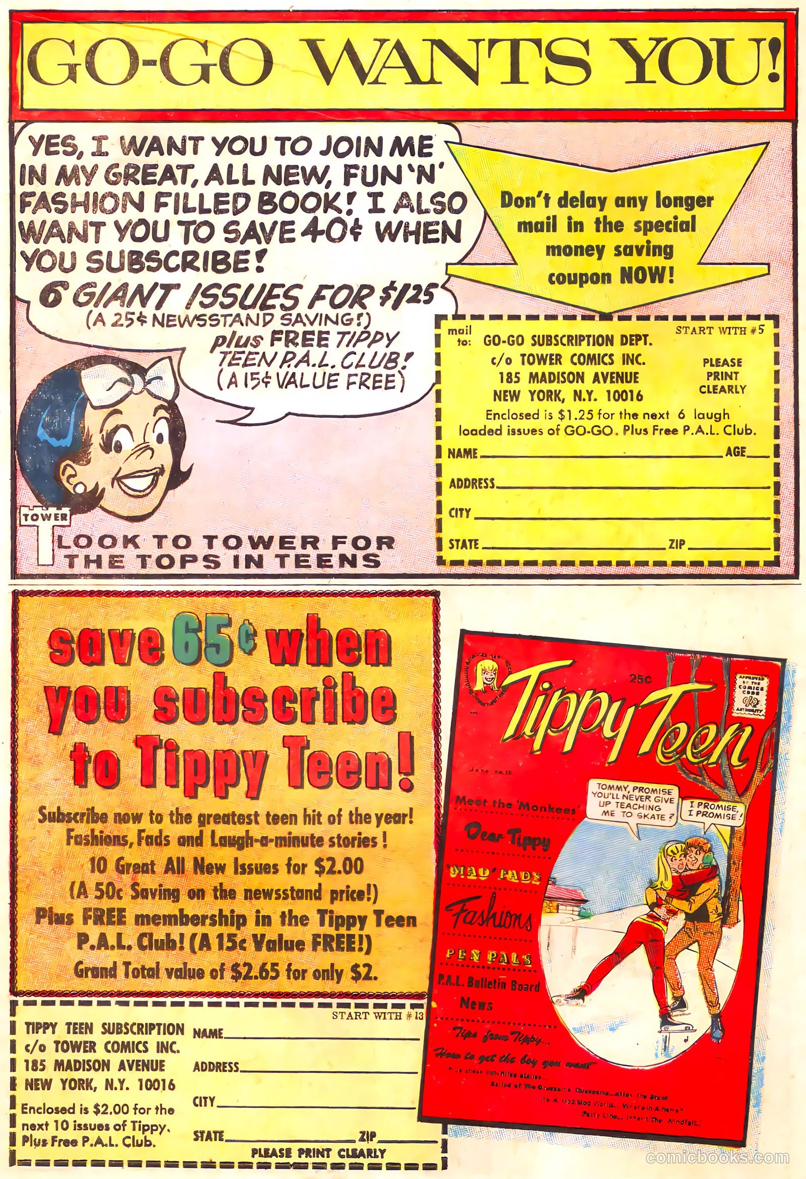 Tippy's Friends Go-Go and Animal #4 (1967) — page 50 of 68
