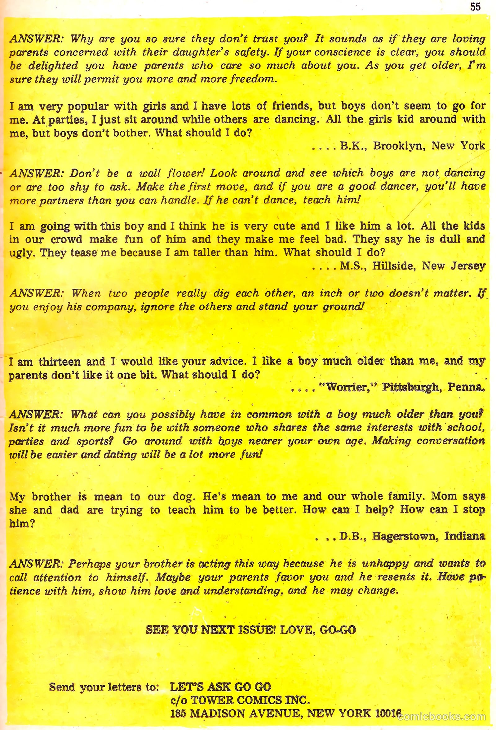 Tippy's Friends Go-Go and Animal #4 (1967) — page 57 of 68