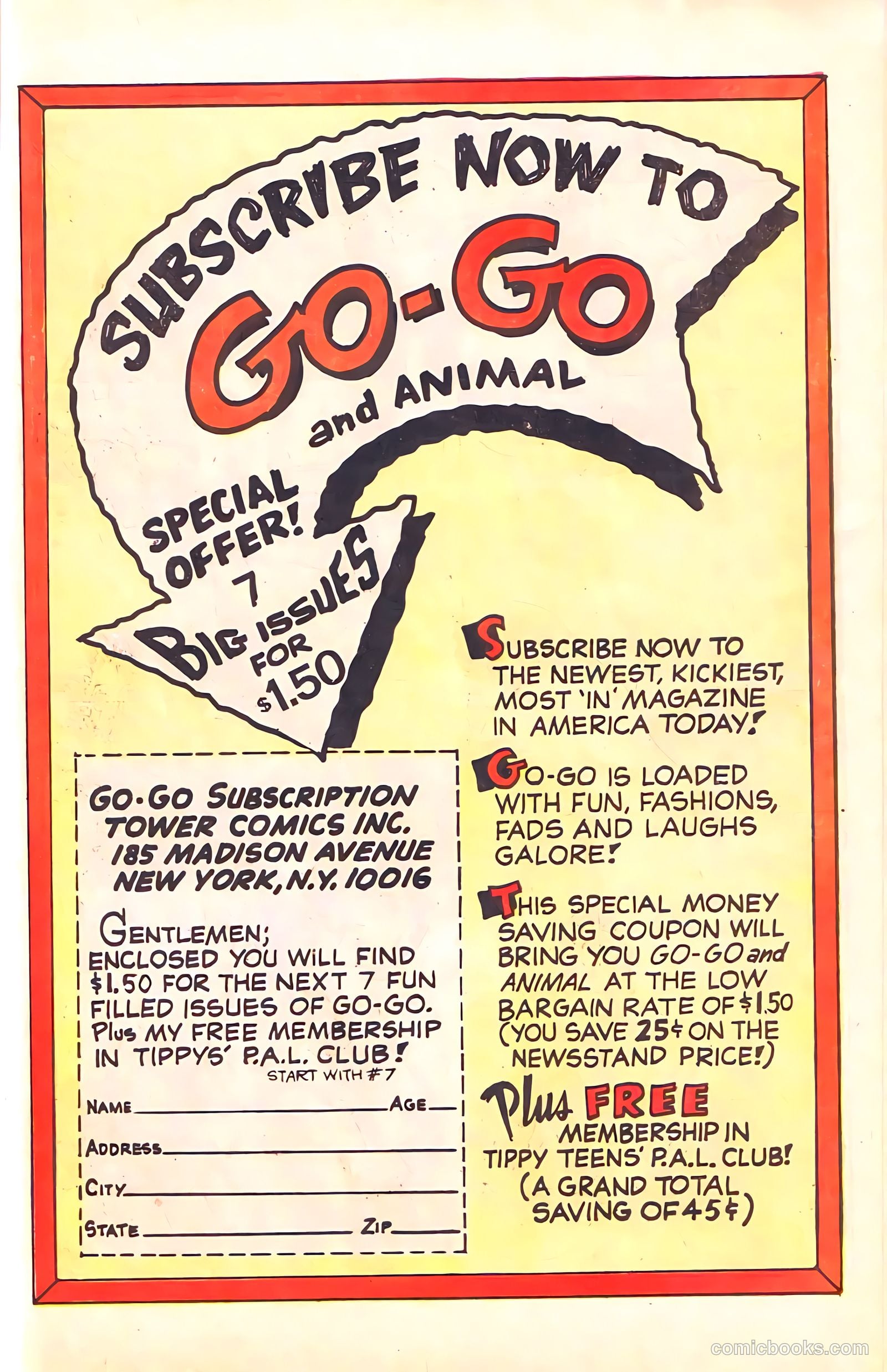 Tippy's Friends Go-Go and Animal #6 (1967) — page 41 of 50