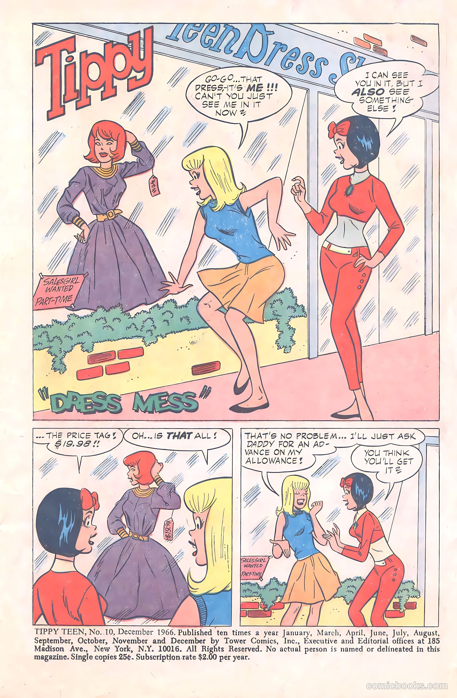 Tippy Teen #10 (1966) — page 3 of 68
