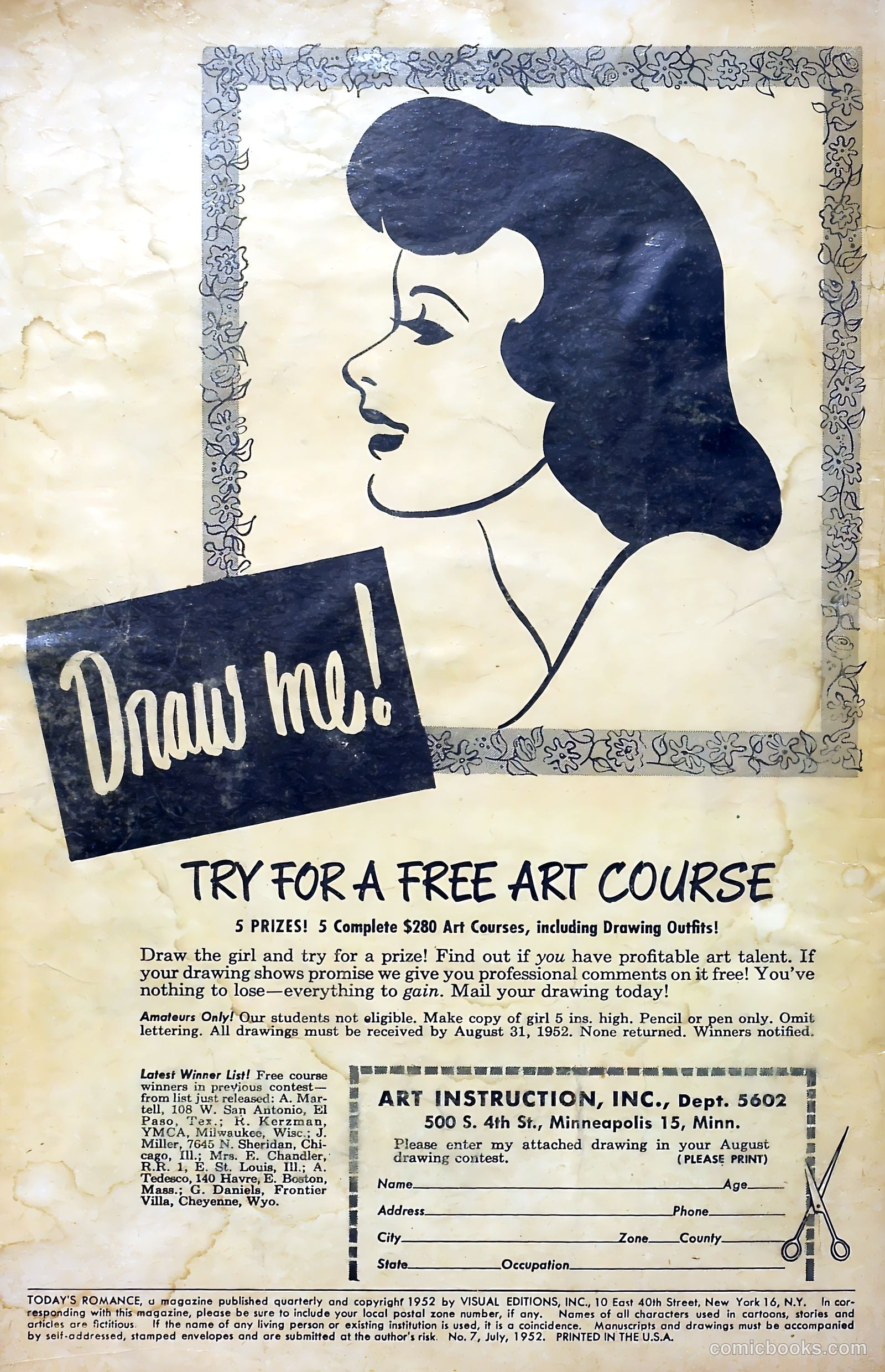 Today's Romance #7 (1952) — page 2 of 36