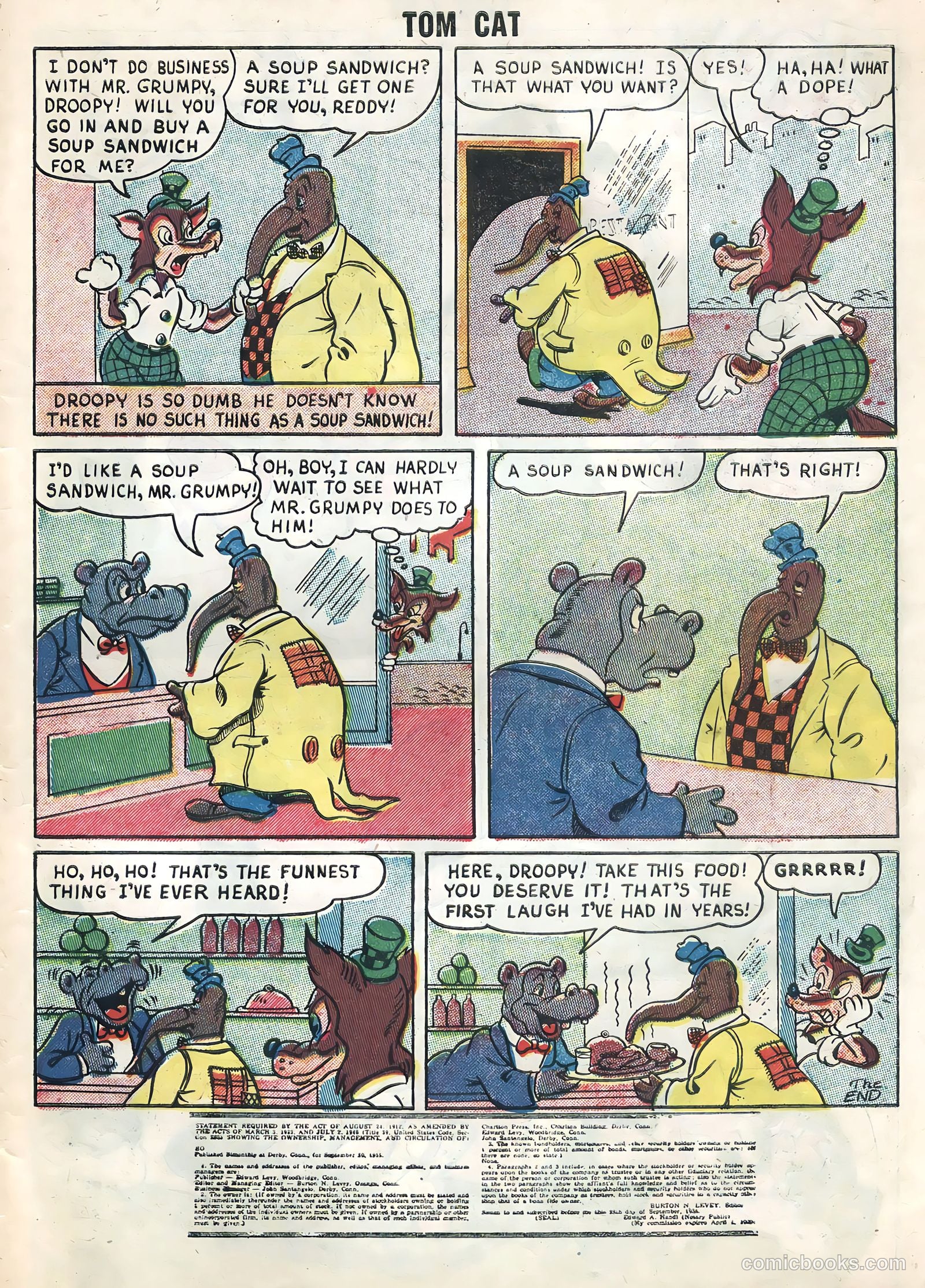 Tom Cat #5 (1956) — page 29 of 36
