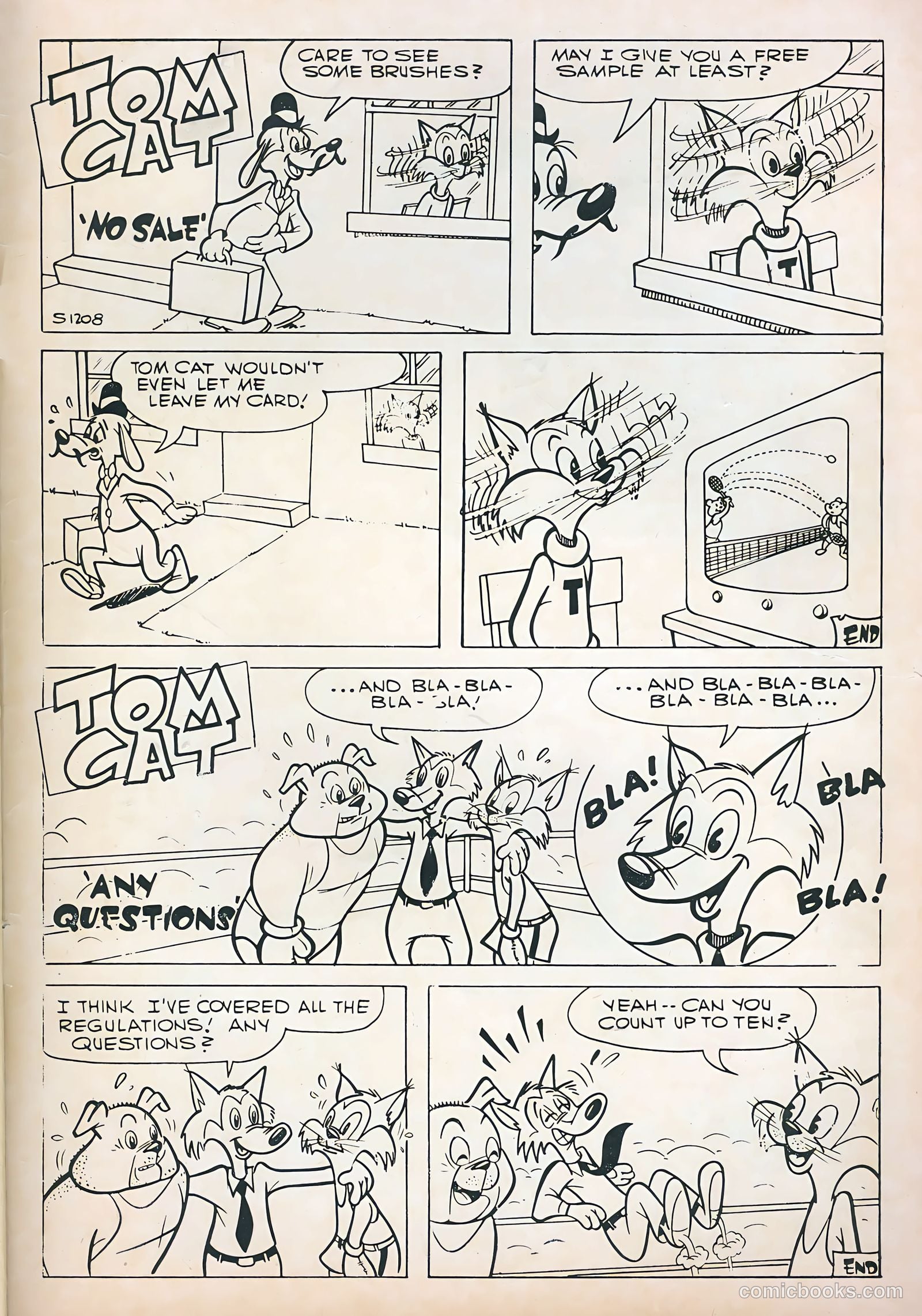 Tom Cat #7 (1957) — page 35 of 36