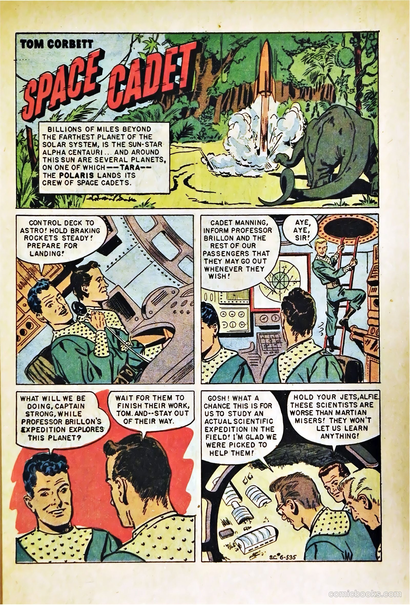 Tom Corbett Space Cadet #6 (1953) — page 3 of 36