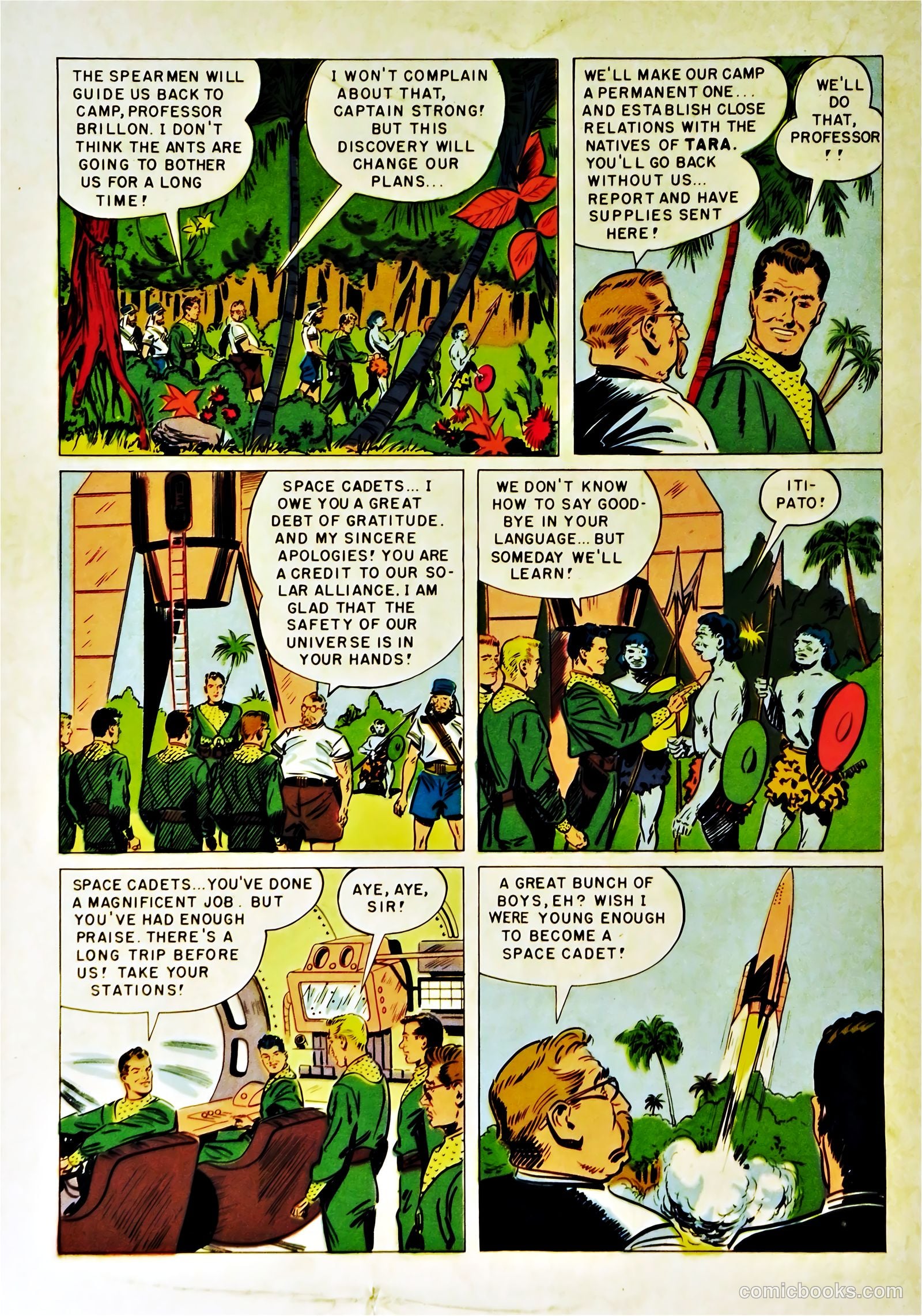 Tom Corbett Space Cadet #6 (1953) — page 36 of 36