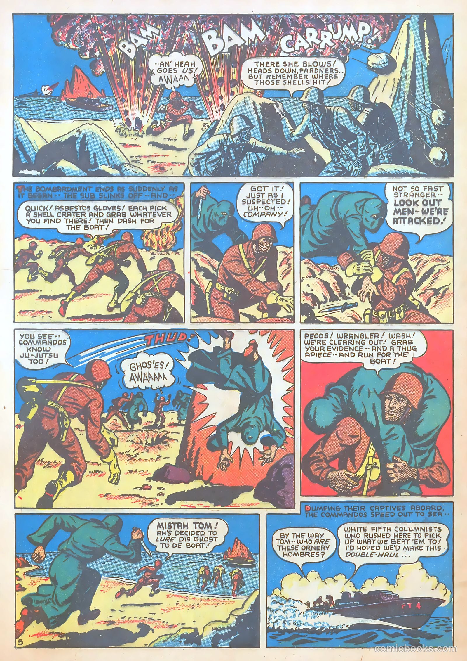 Tom Mix Commandos Comics #10 (1942) — page 6 of 35