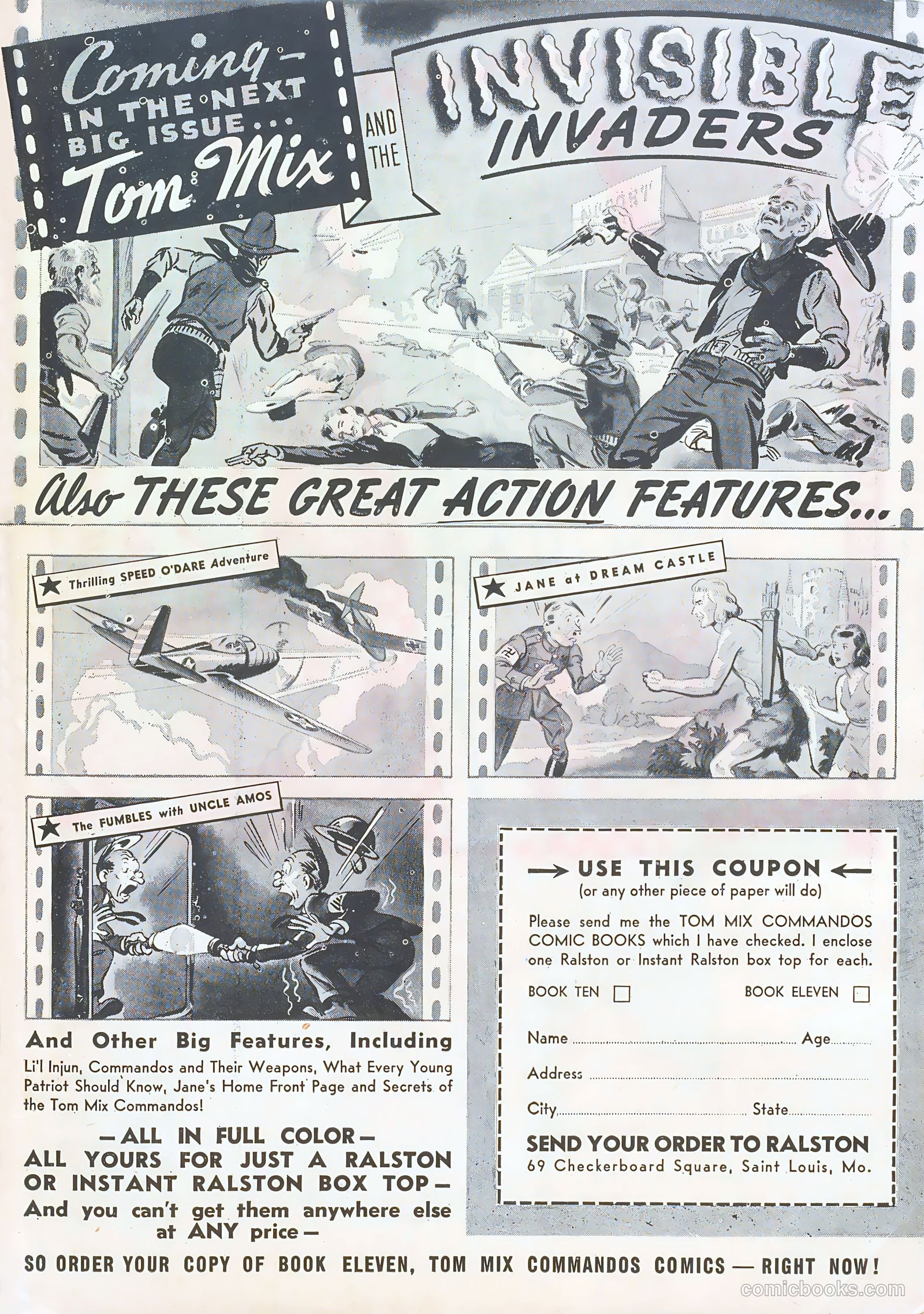 Tom Mix Commandos Comics #10 (1942) — page 34 of 35