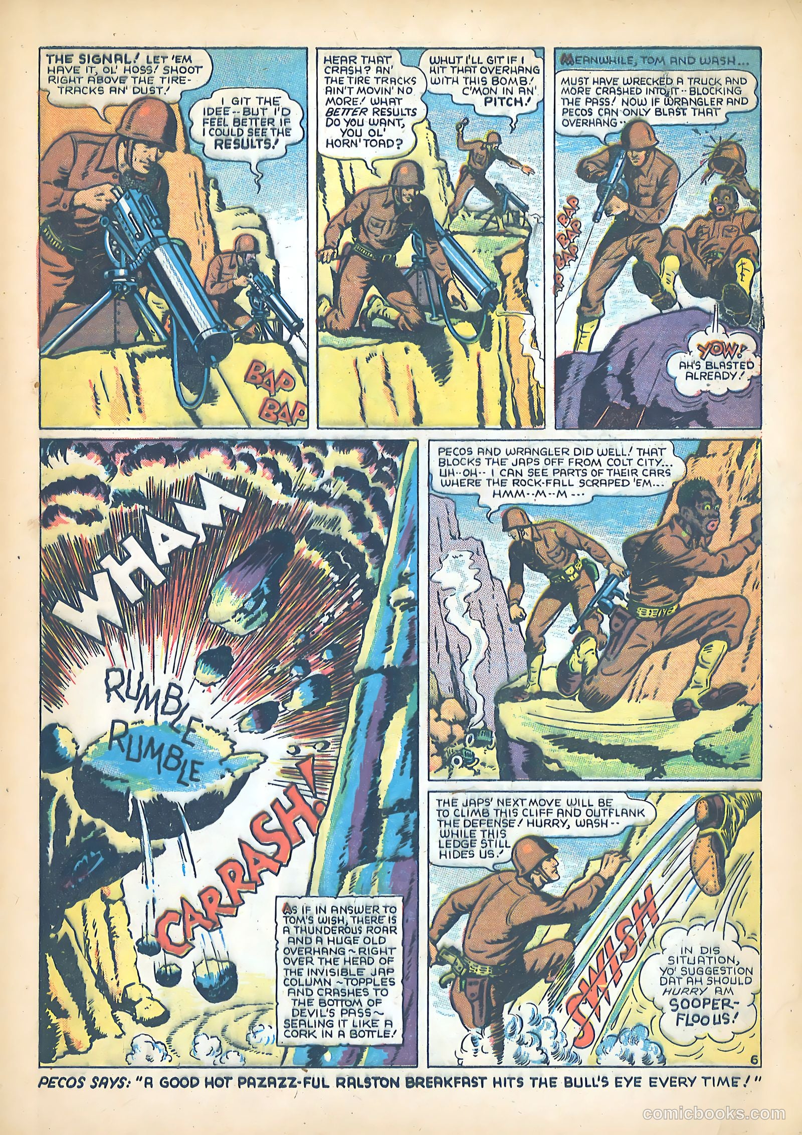 Tom Mix Commandos Comics #11 (1942) — page 7 of 35