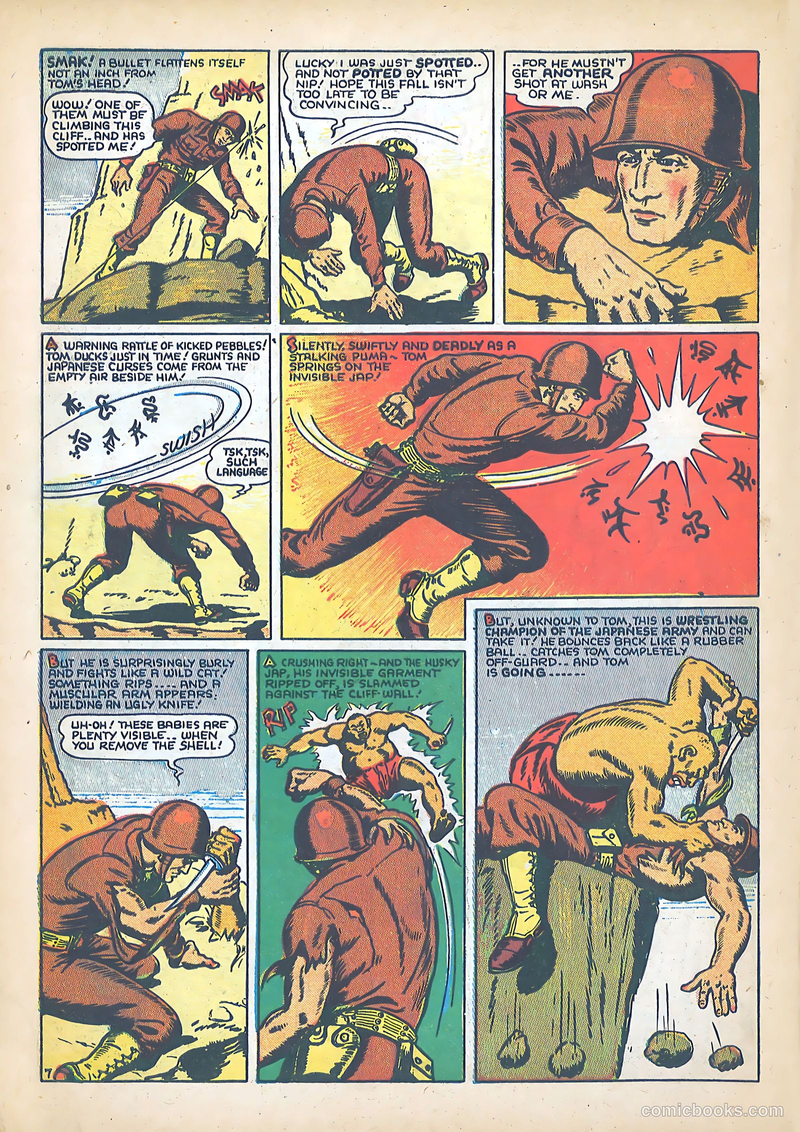 Tom Mix Commandos Comics #11 (1942) — page 8 of 35