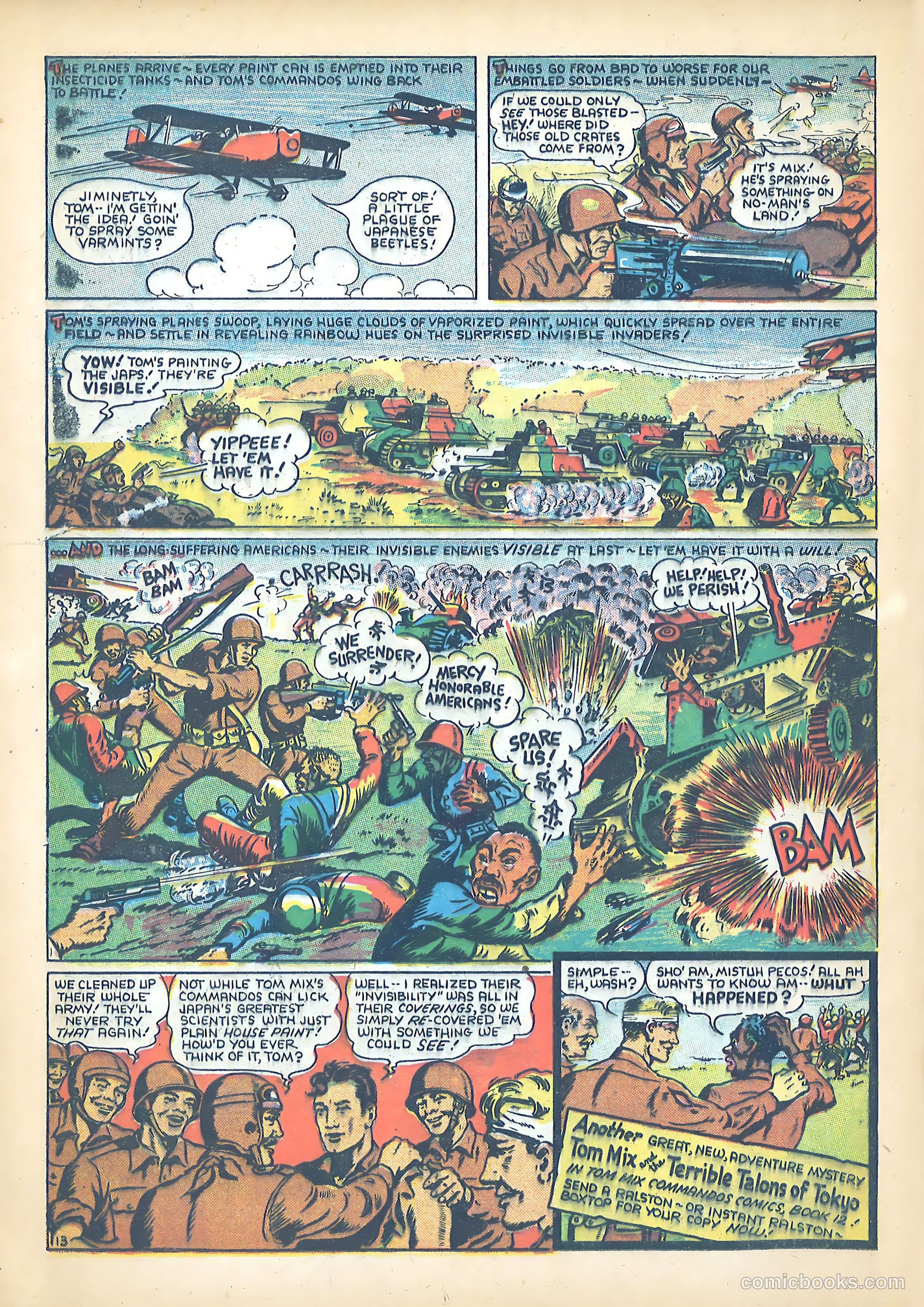 Tom Mix Commandos Comics #11 (1942) — page 14 of 35