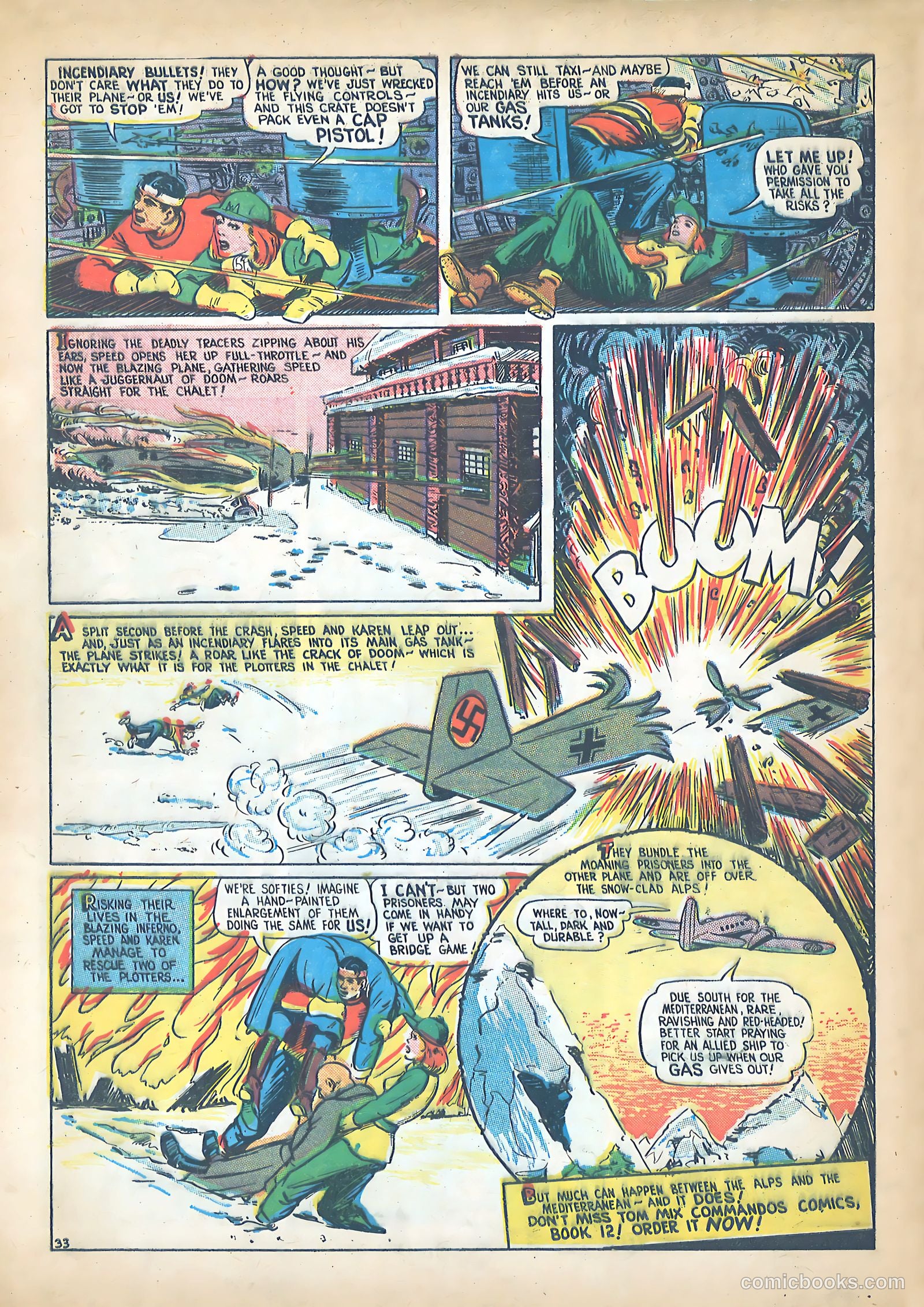 Tom Mix Commandos Comics #11 (1942) — page 33 of 35