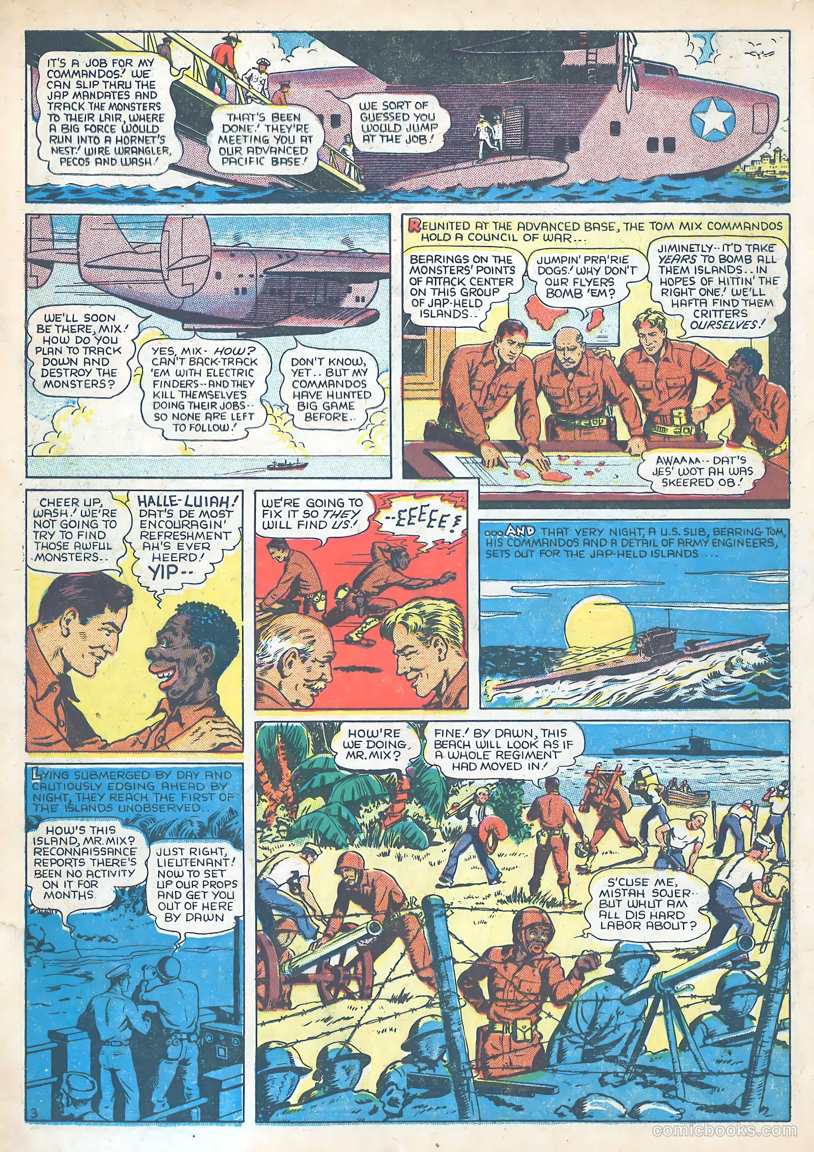 Tom Mix Commandos Comics #12 (1942) — page 4 of 35