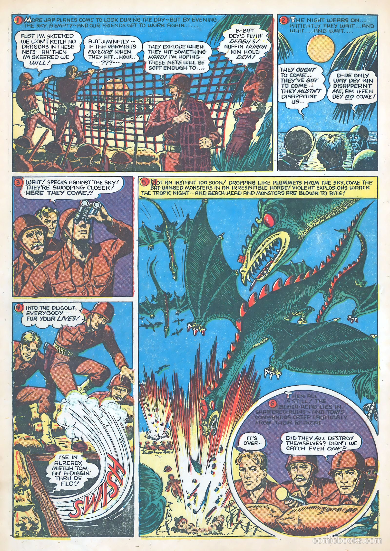 Tom Mix Commandos Comics #12 (1942) — page 6 of 35