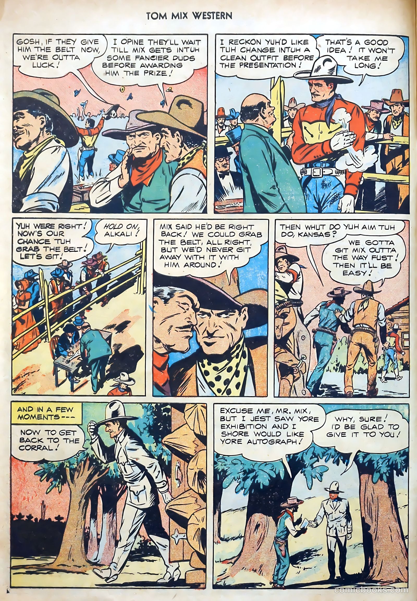 Tom Mix Western #1 (1948) — page 8 of 52