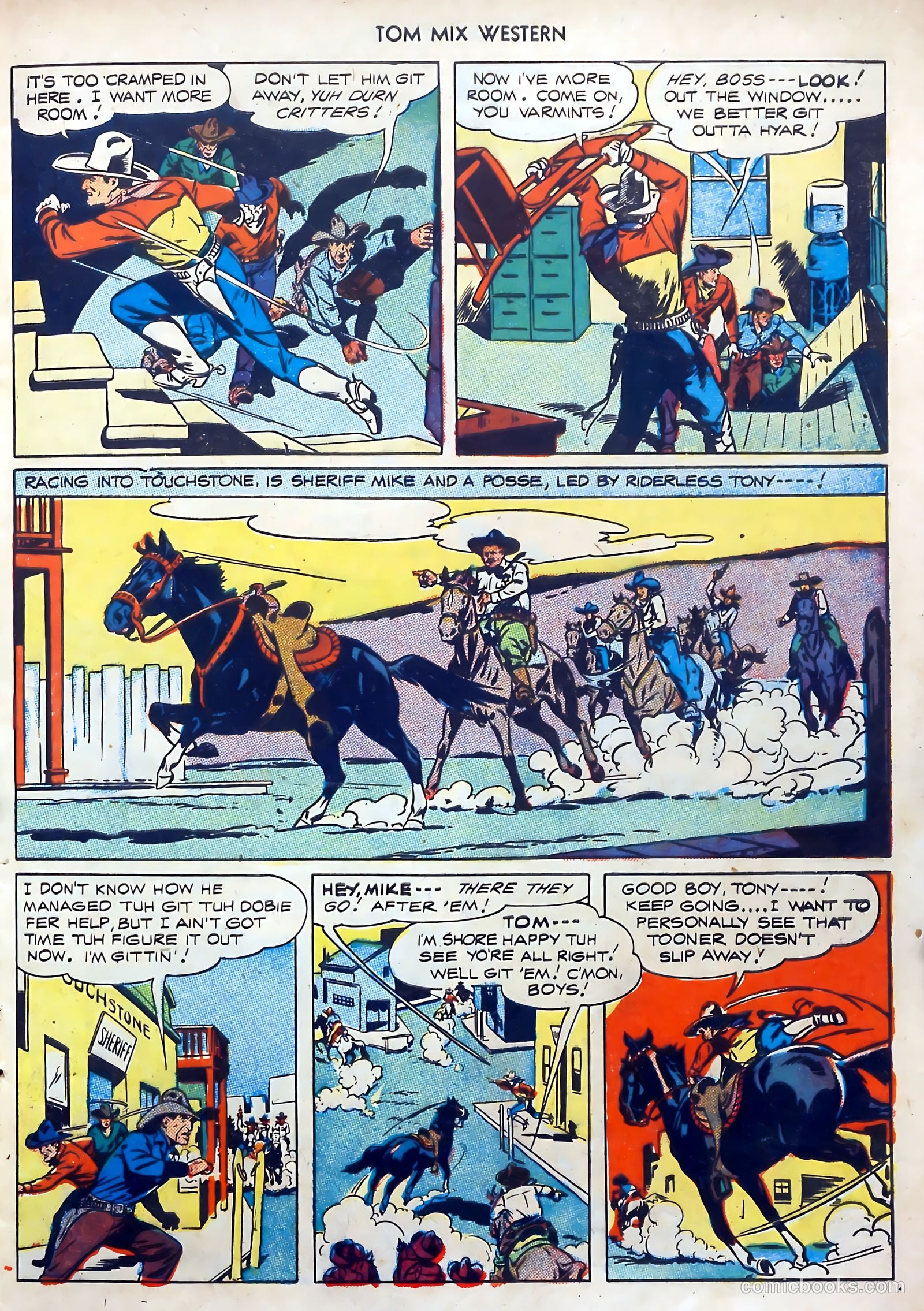 Tom Mix Western #1 (1948) — page 21 of 52