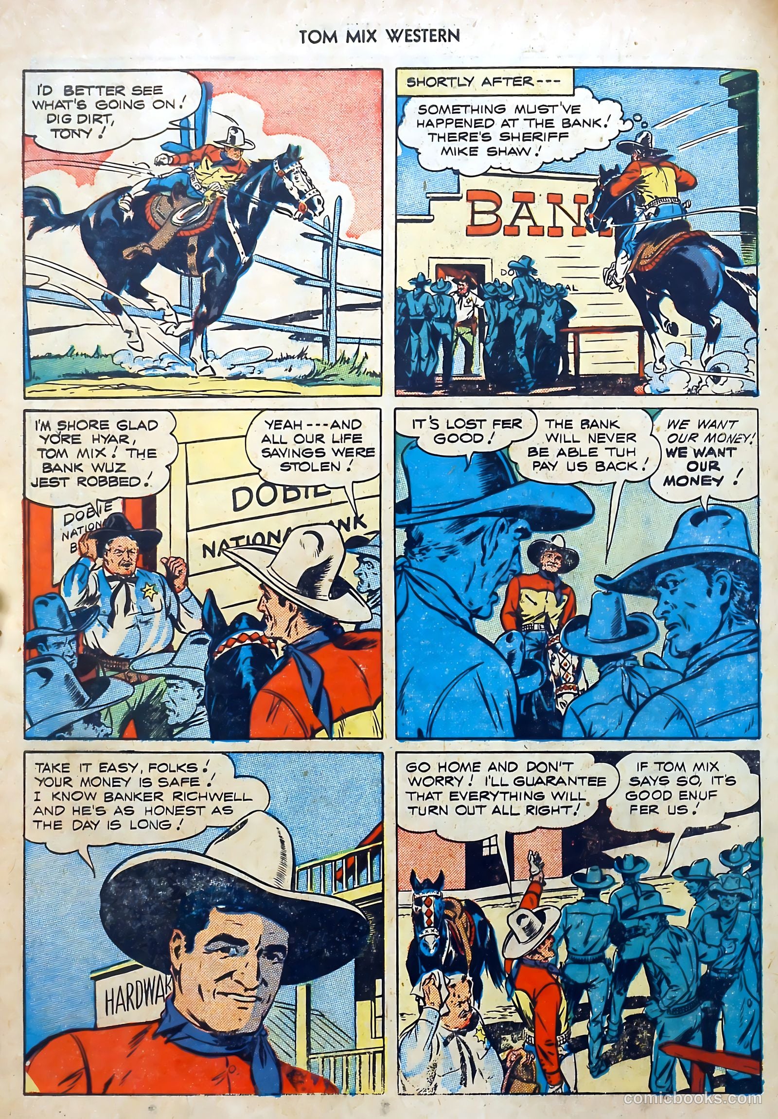 Tom Mix Western #1 (1948) — page 34 of 52