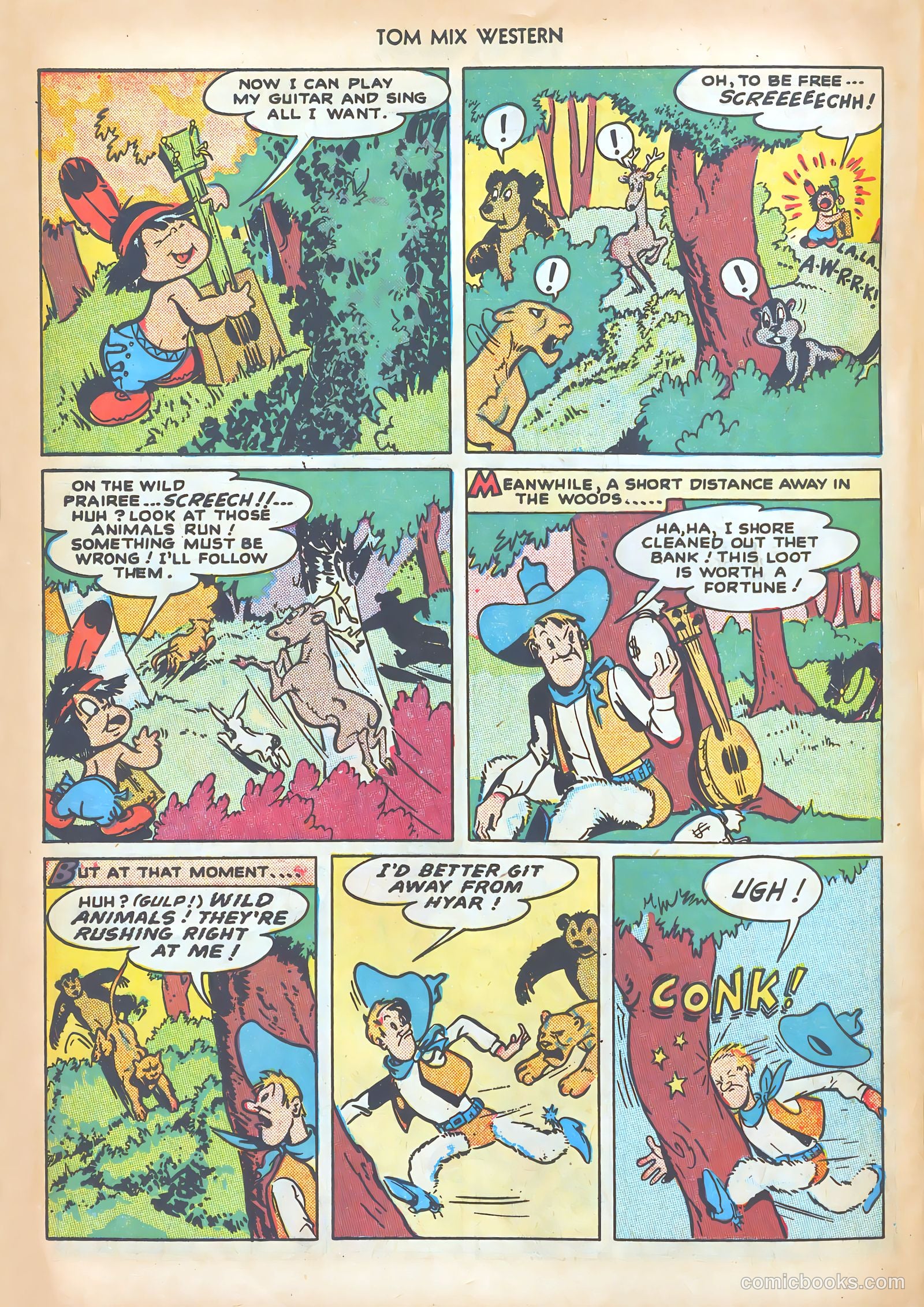 Tom Mix Western #10 (1948) — page 28 of 52