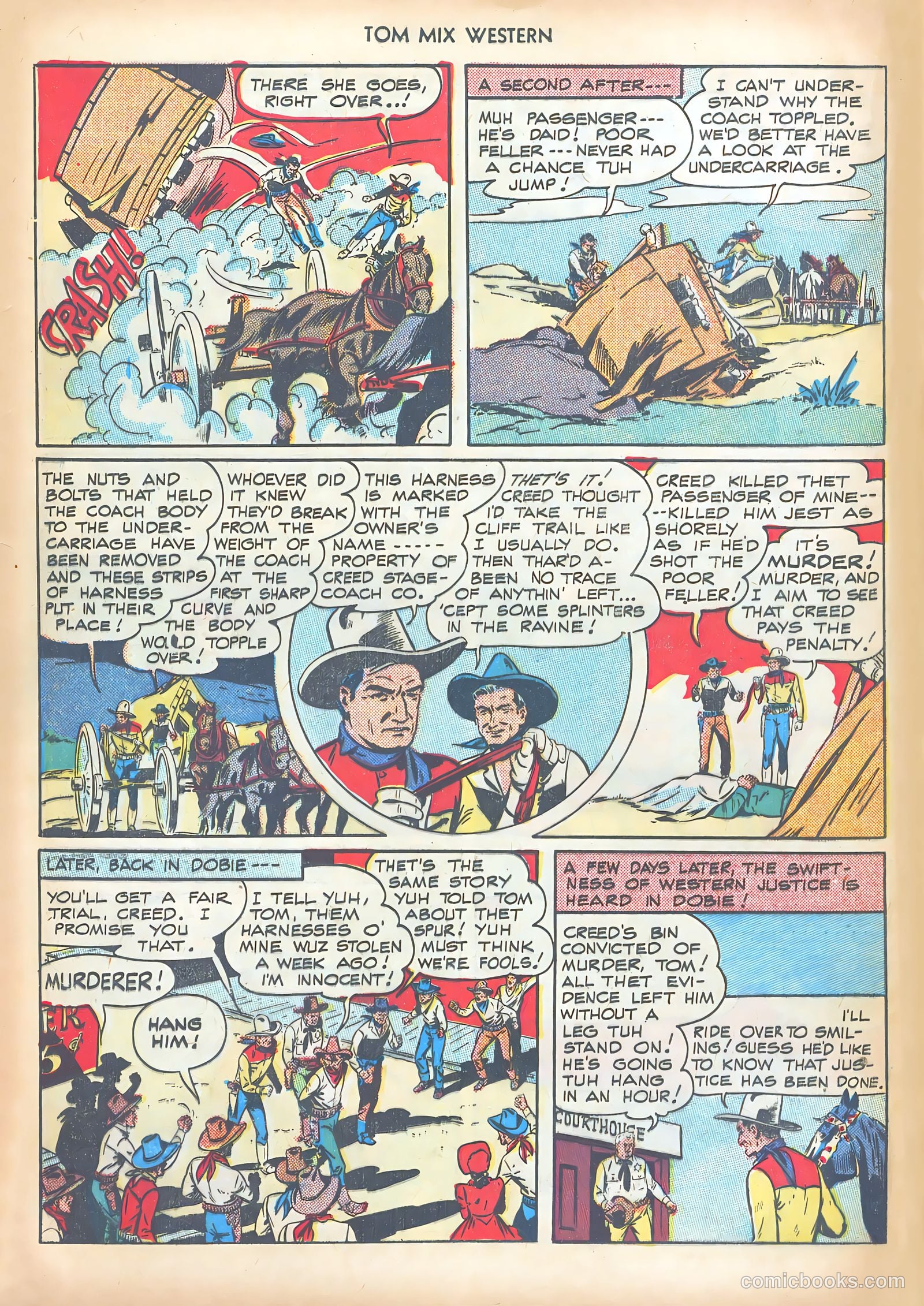 Tom Mix Western #10 (1948) — page 36 of 52