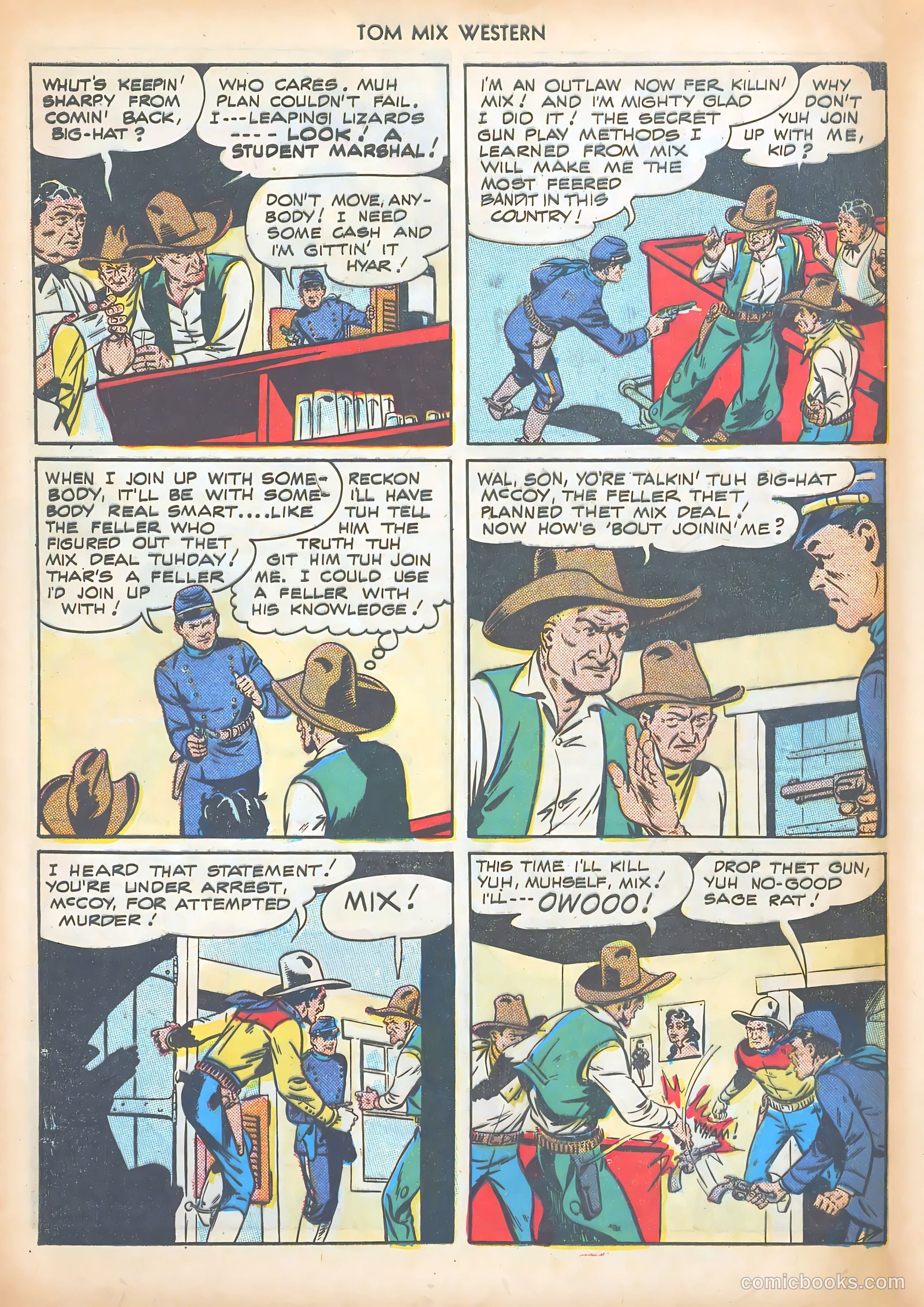 Tom Mix Western #10 (1948) — page 48 of 52