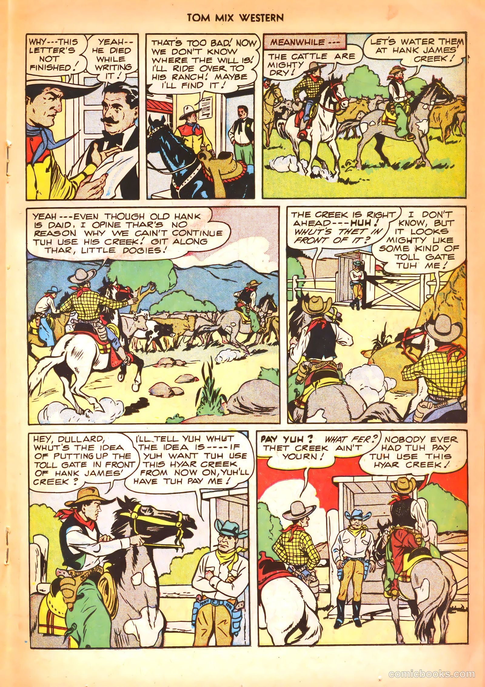 Tom Mix Western #11 (1948) — page 27 of 52