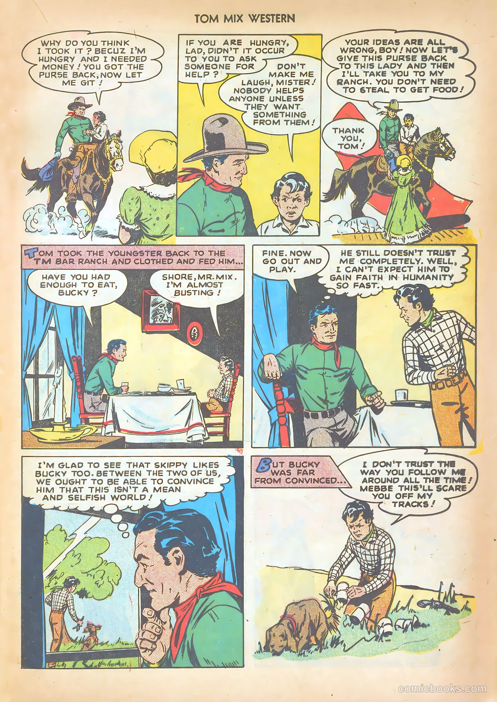 Tom Mix Western #12 (1948) — page 17 of 52