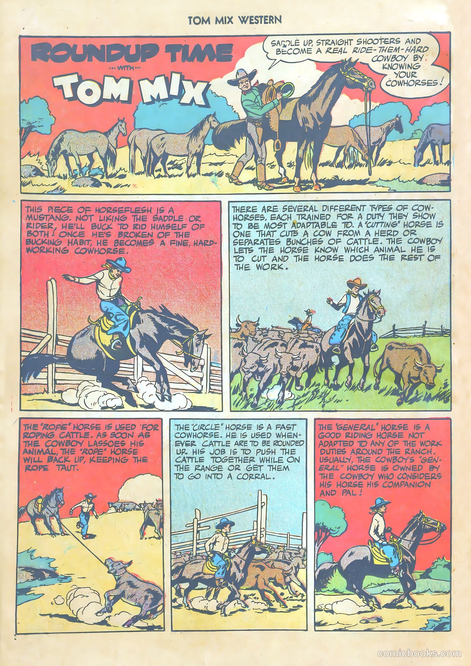 Tom Mix Western #13 (1949) — page 14 of 52