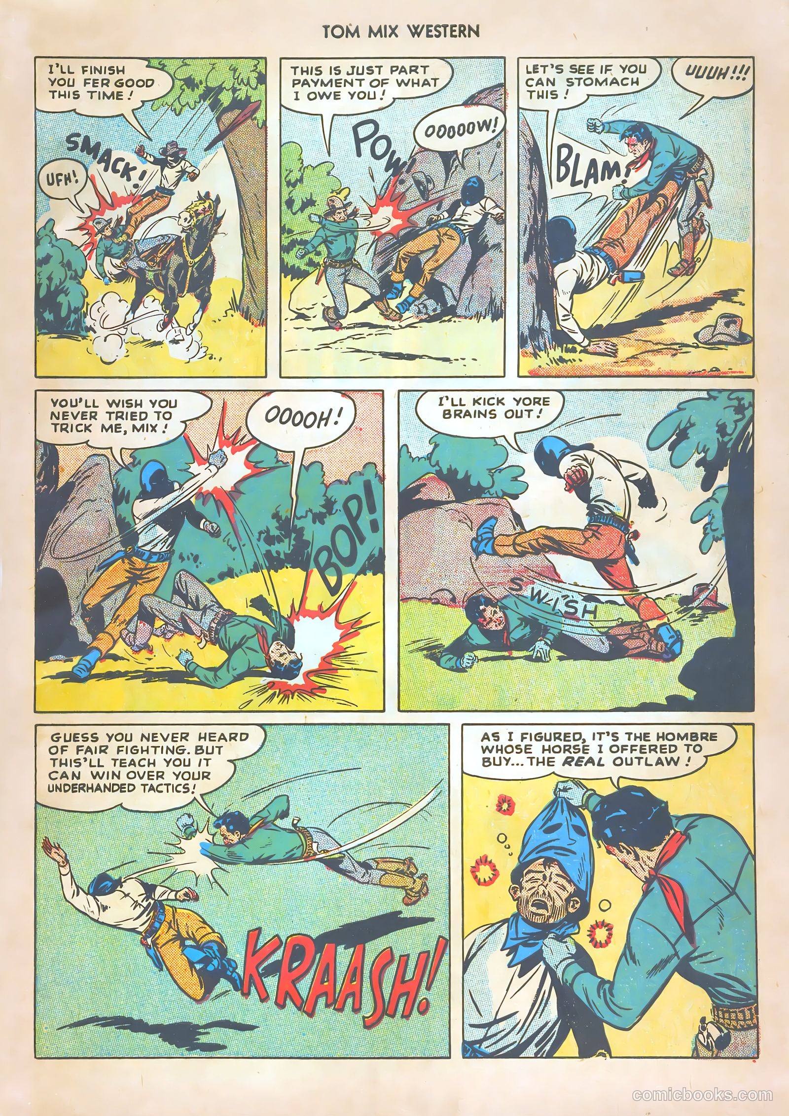 Tom Mix Western #13 (1949) — page 21 of 52