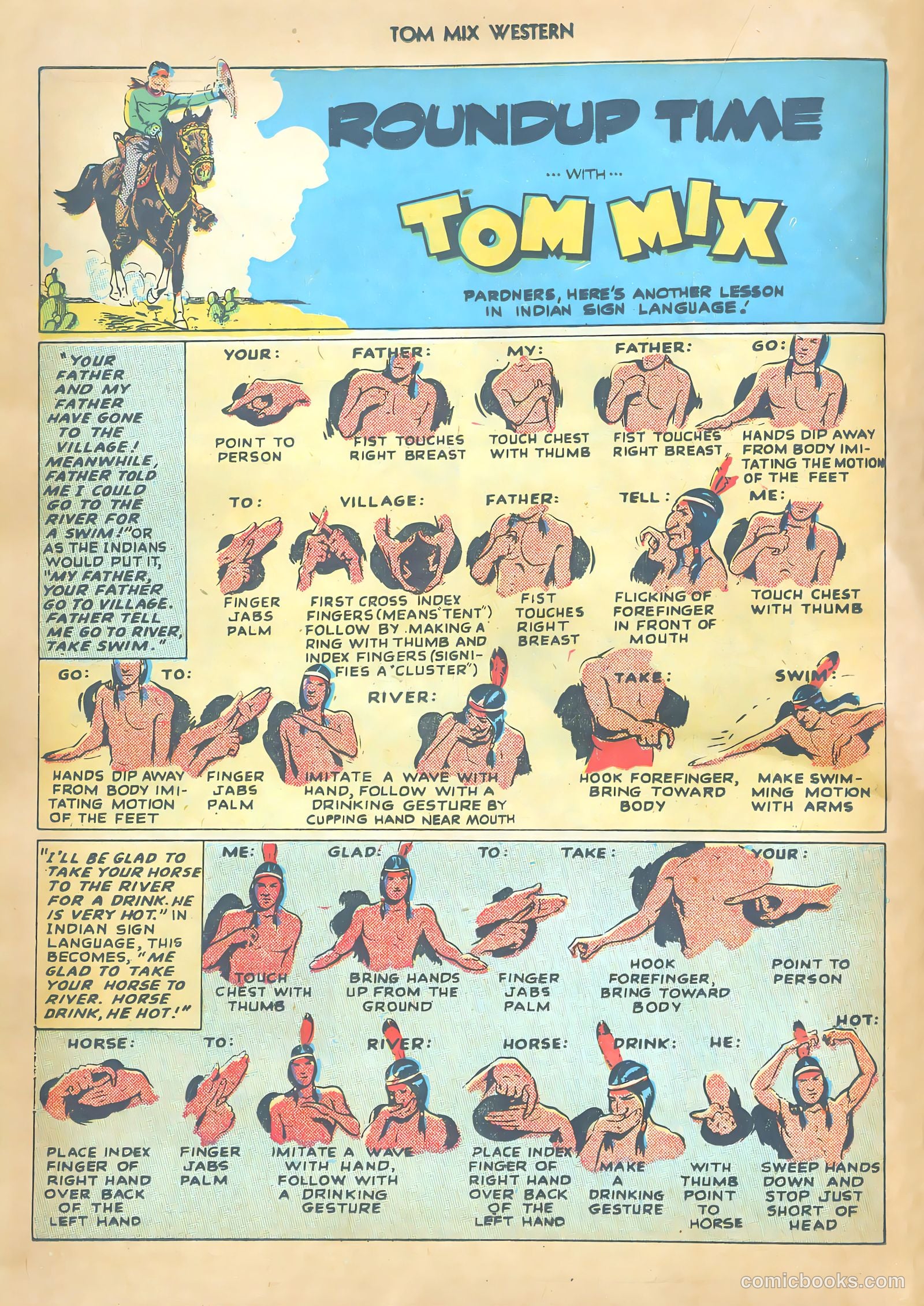 Tom Mix Western #13 (1949) — page 38 of 52