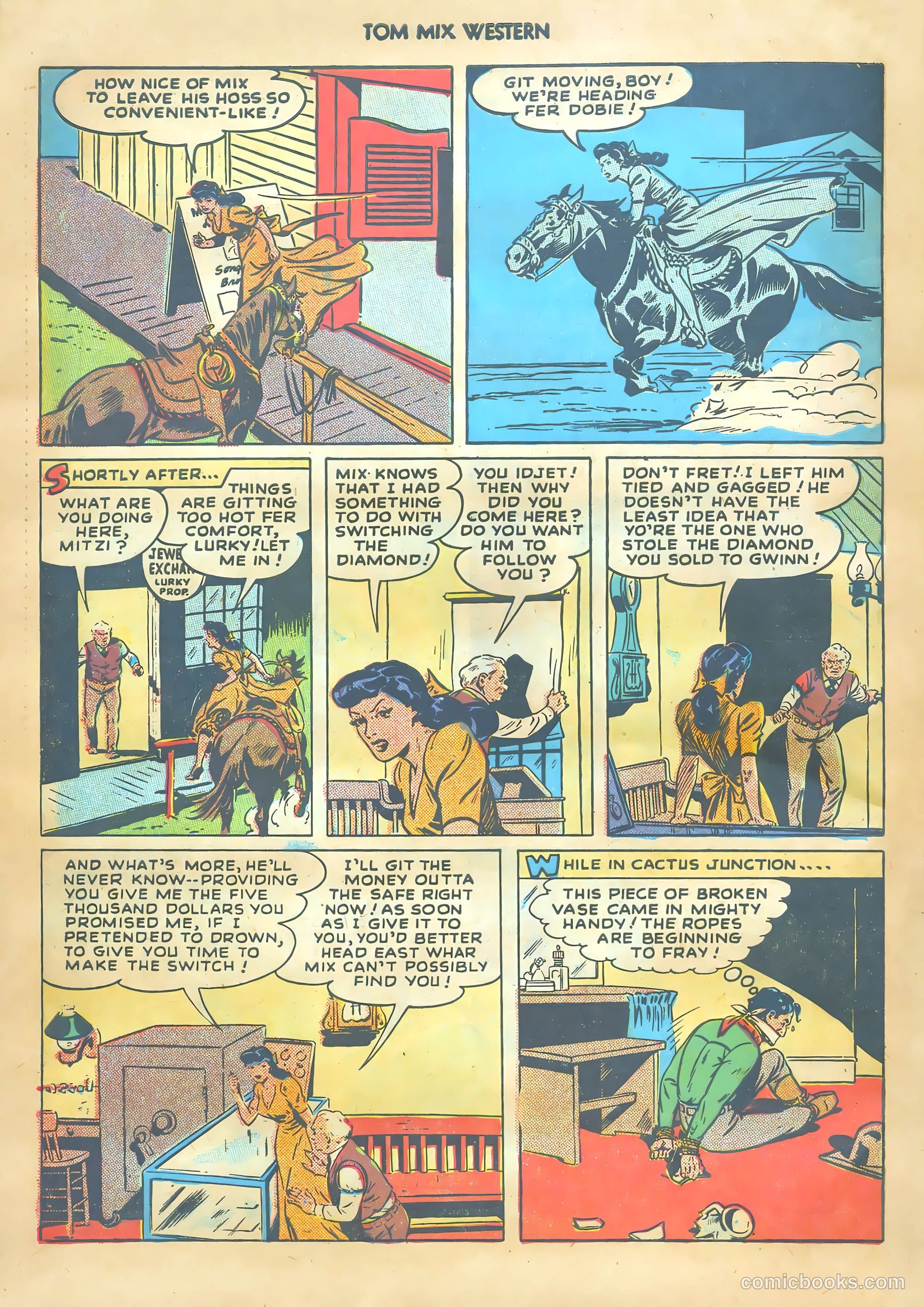 Tom Mix Western #13 (1949) — page 46 of 52
