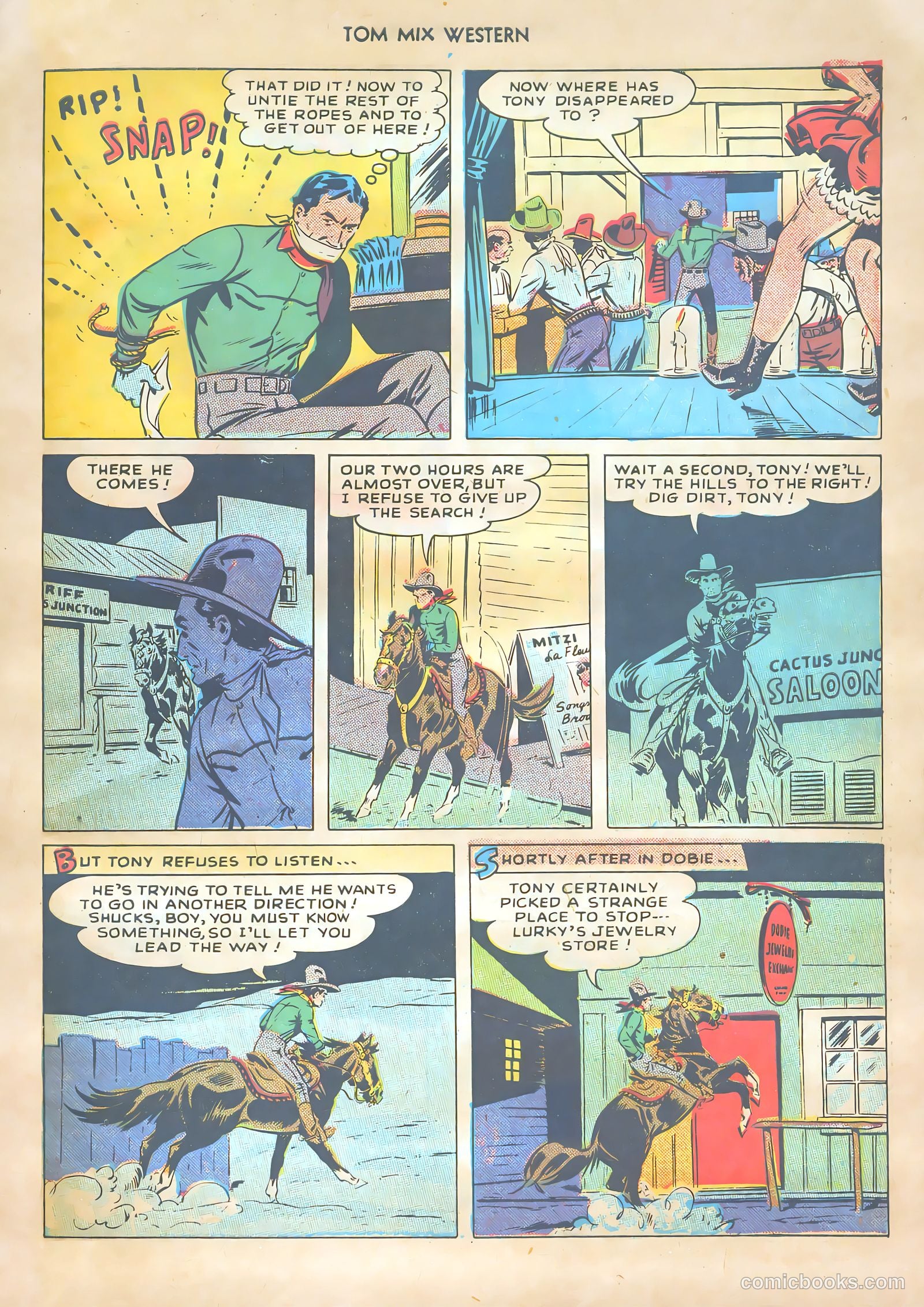 Tom Mix Western #13 (1949) — page 47 of 52