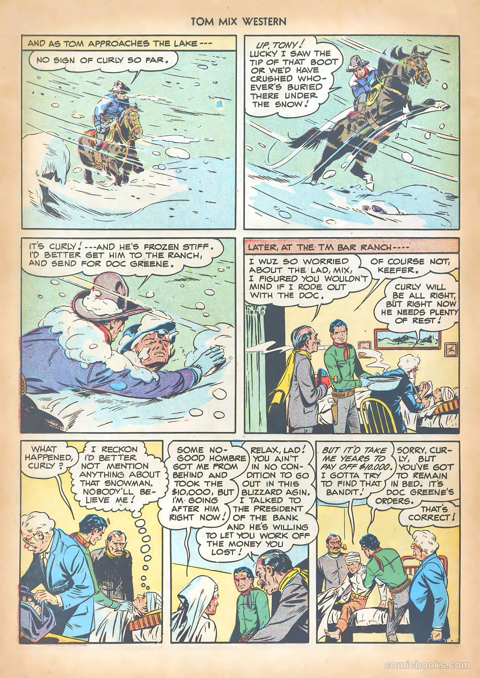 Tom Mix Western #14 (1949) — page 28 of 52