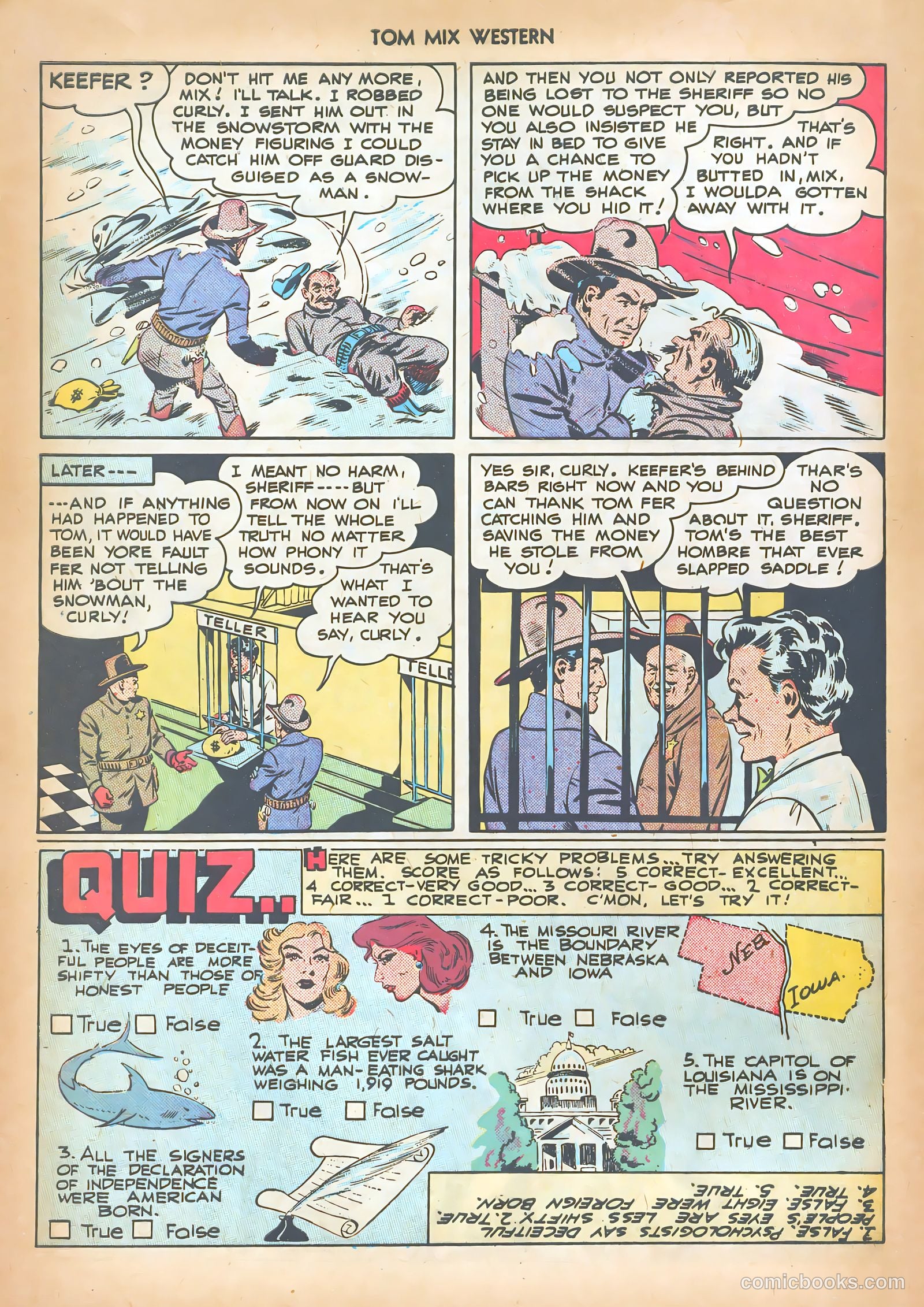 Tom Mix Western #14 (1949) — page 32 of 52