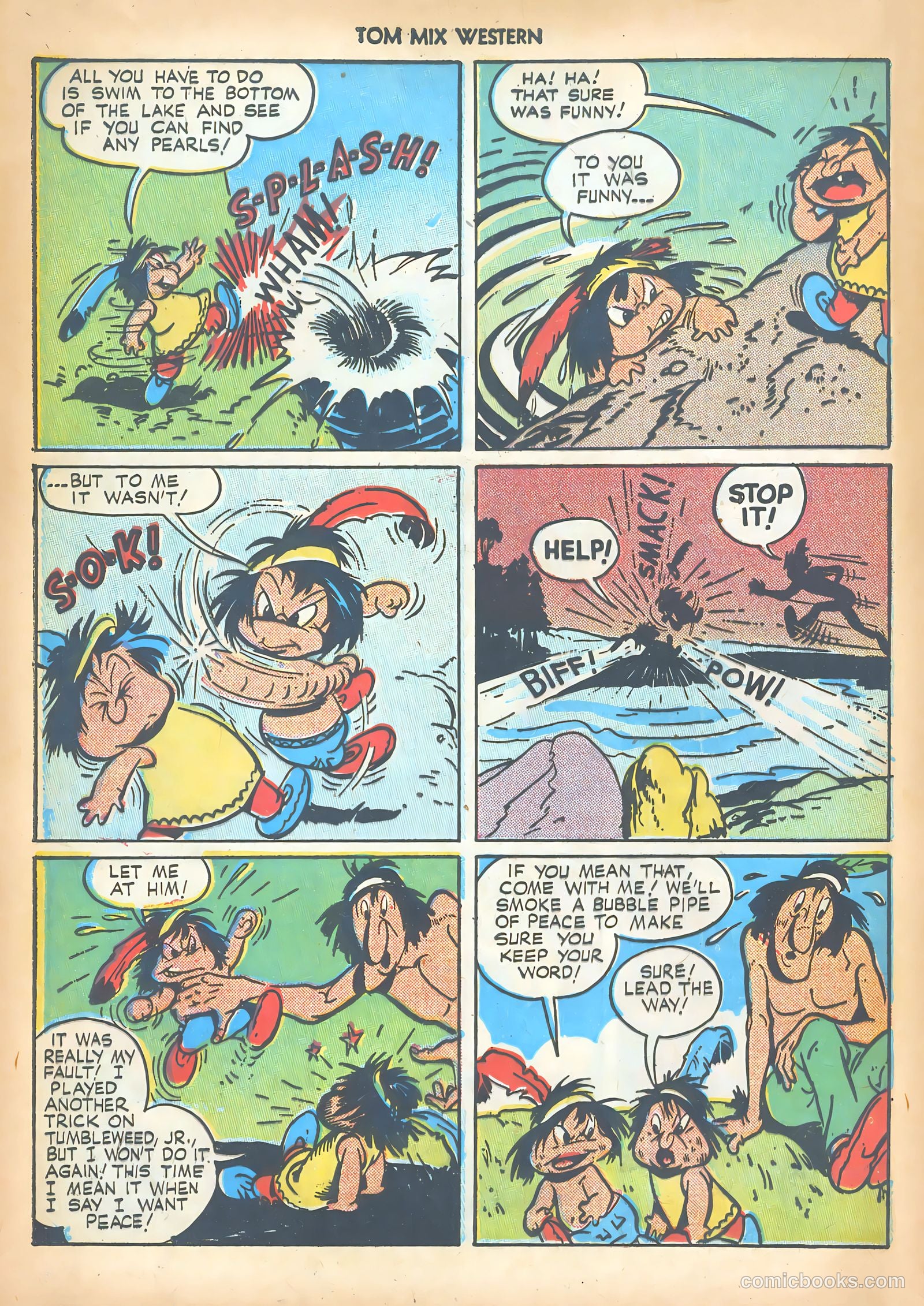 Tom Mix Western #14 (1949) — page 36 of 52