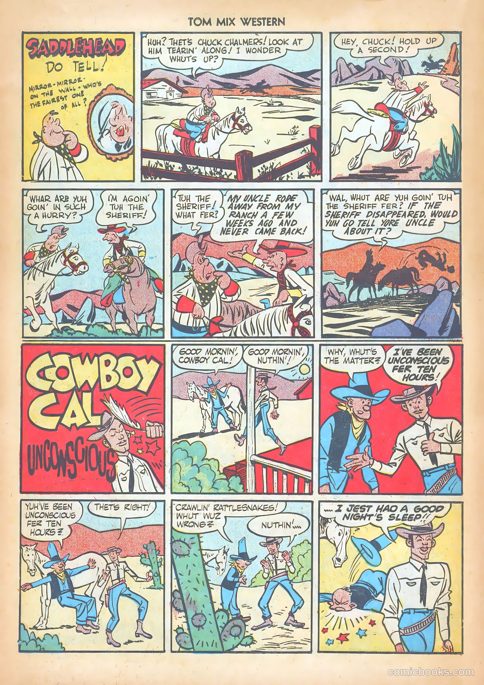 Tom Mix Western #14 (1949) — page 38 of 52