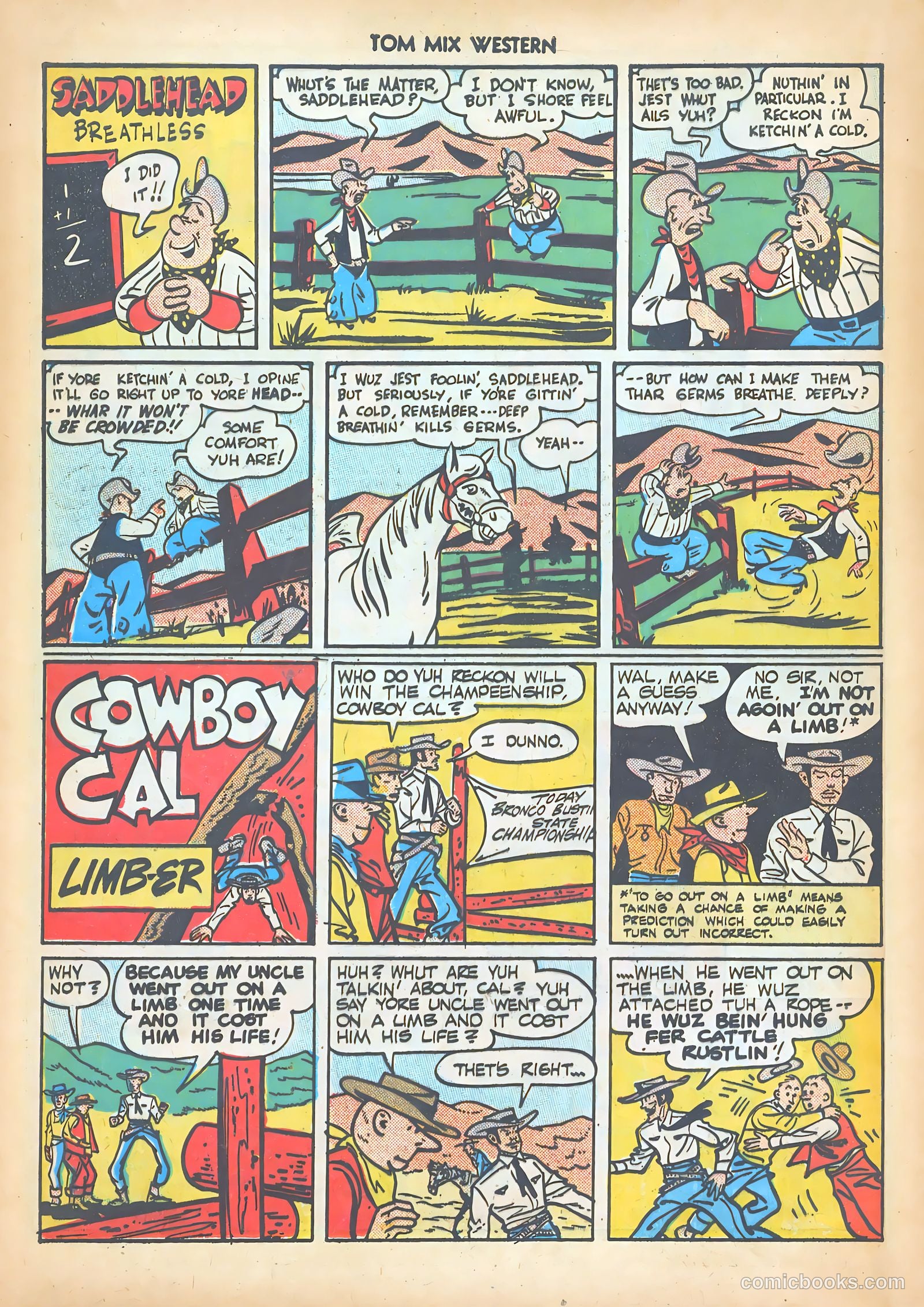 Tom Mix Western #14 (1949) — page 40 of 52